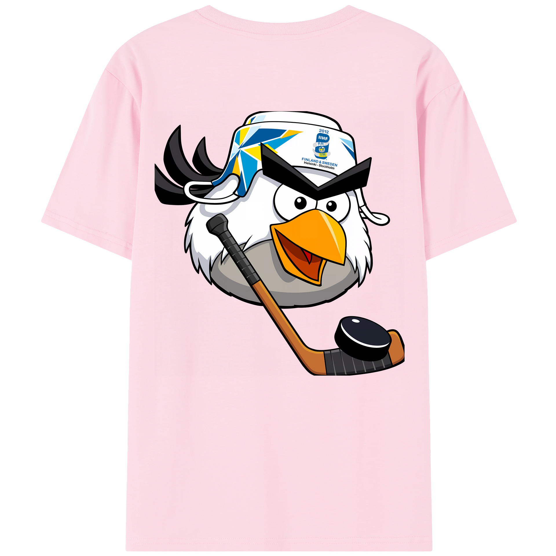 （画像用） Angry Birds アングリーバード 綿100％半袖Tシャツ（背面プリント）