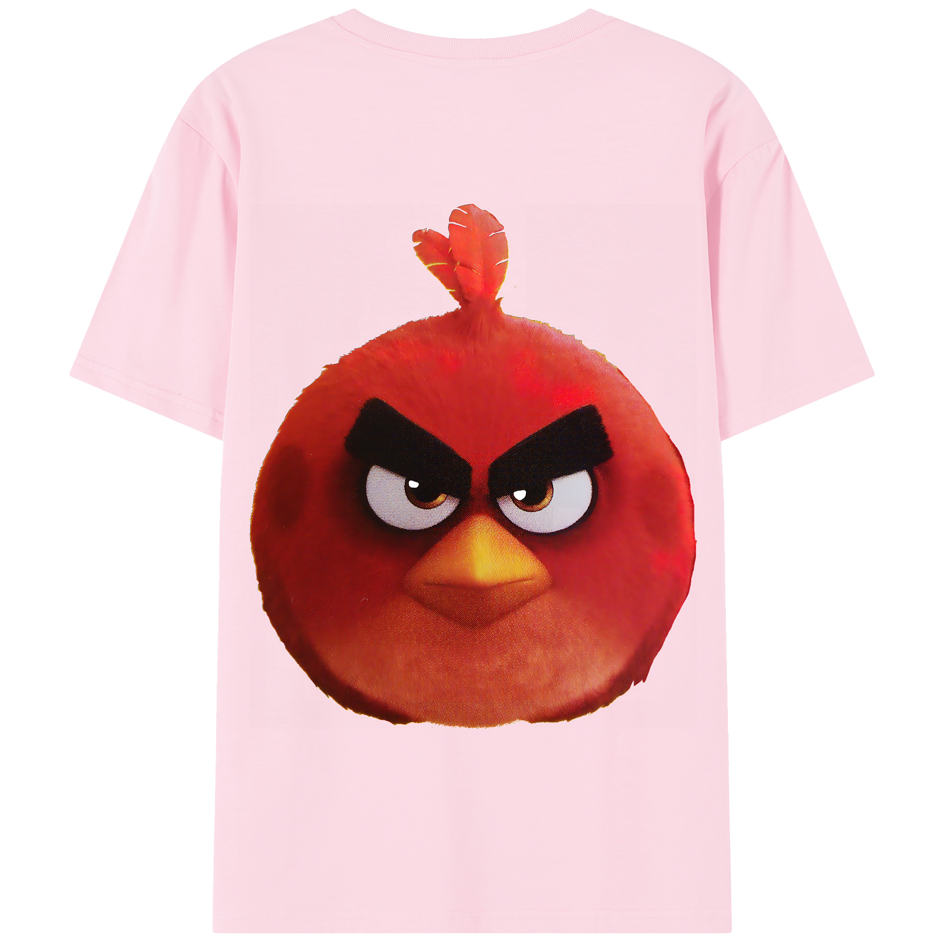 （画像用） Angry Birds アングリーバード 綿100％半袖Tシャツ（背面プリント）