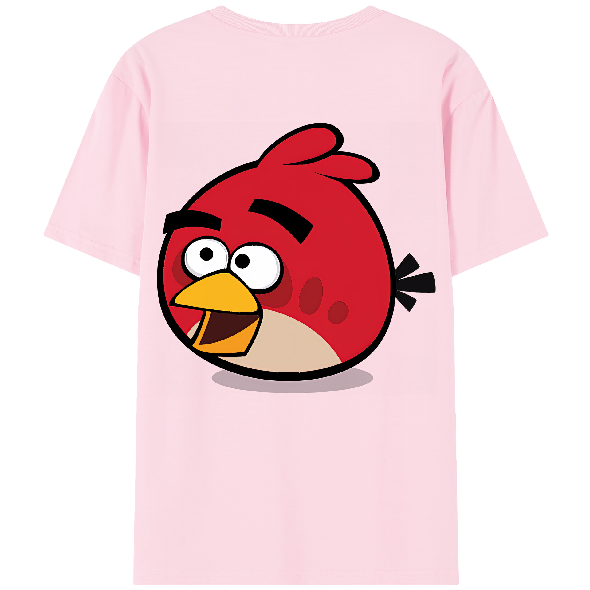 （画像用） Angry Birds アングリーバード 綿100％半袖Tシャツ（背面プリント）