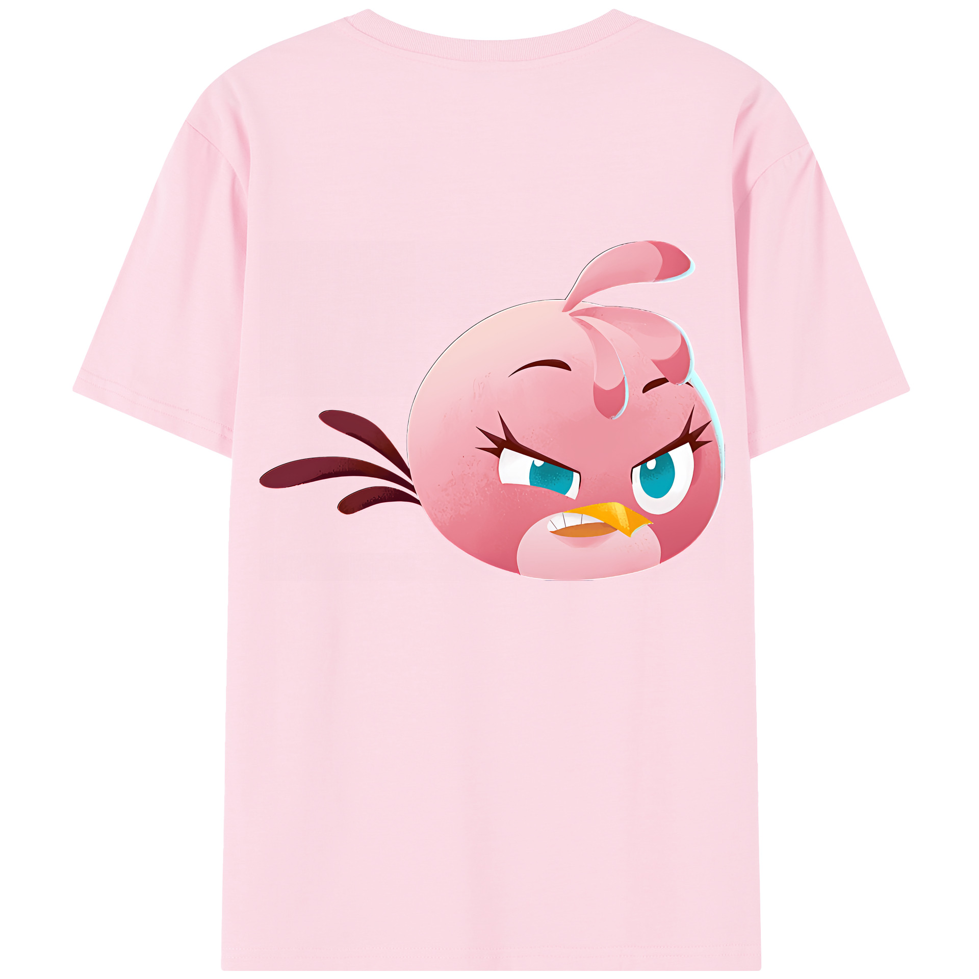 （画像用） Angry Birds アングリーバード 綿100％半袖Tシャツ（背面プリント）