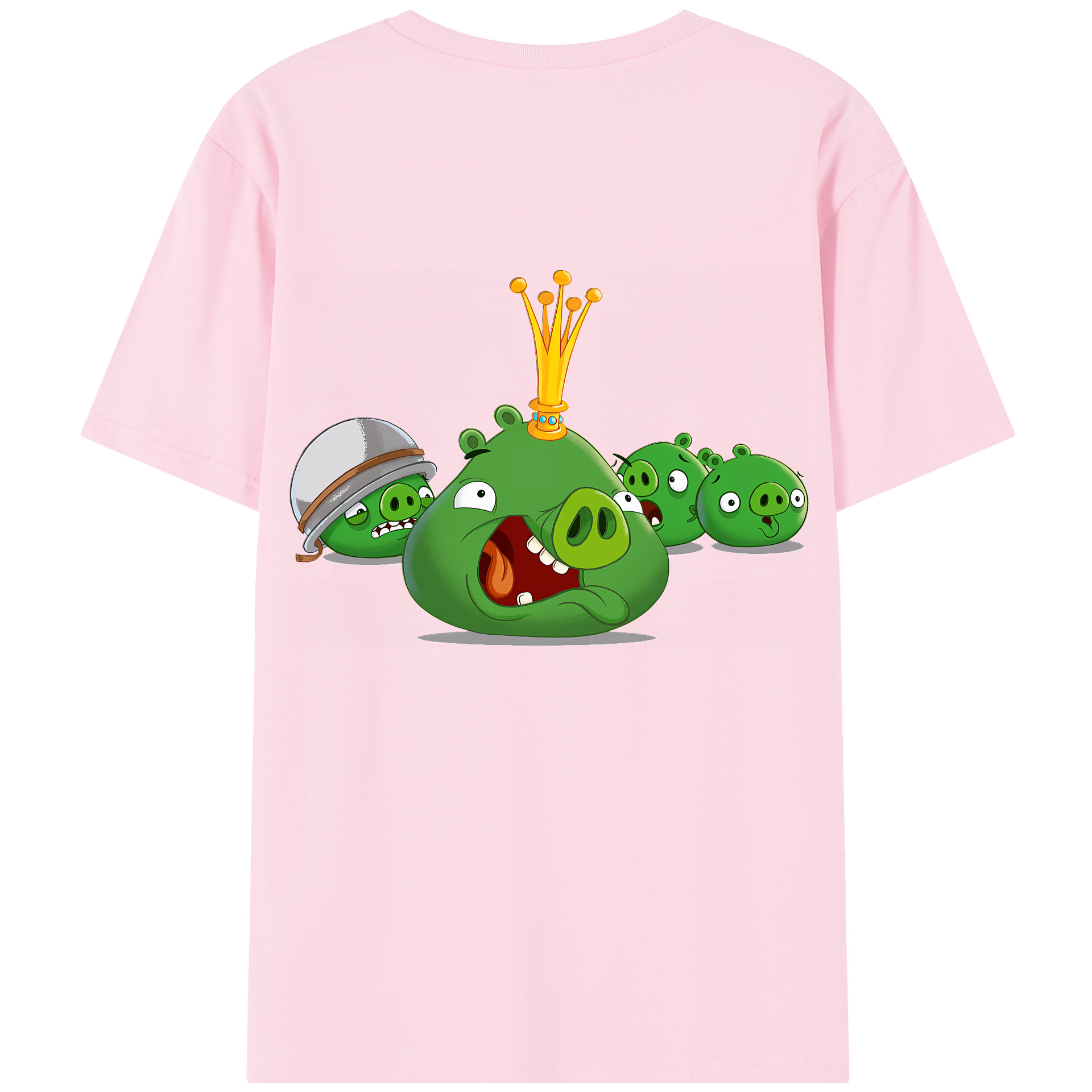 （画像用） Angry Birds アングリーバード 綿100％半袖Tシャツ（背面プリント）