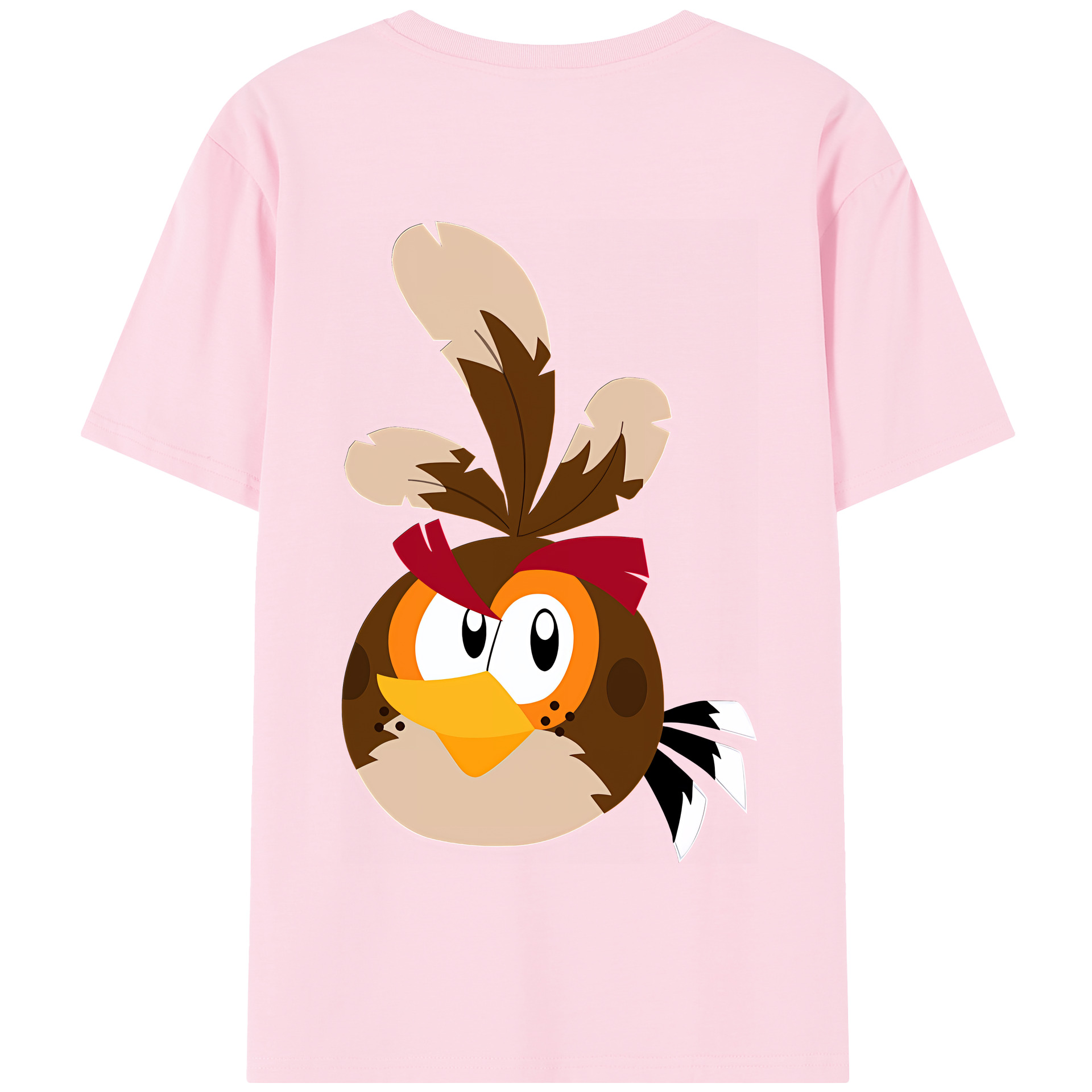 （画像用） Angry Birds アングリーバード 綿100％半袖Tシャツ（背面プリント）