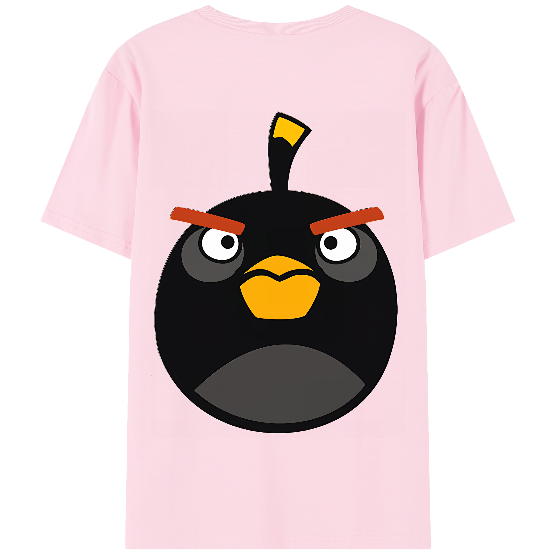 （画像用） Angry Birds アングリーバード 綿100％半袖Tシャツ（背面プリント）