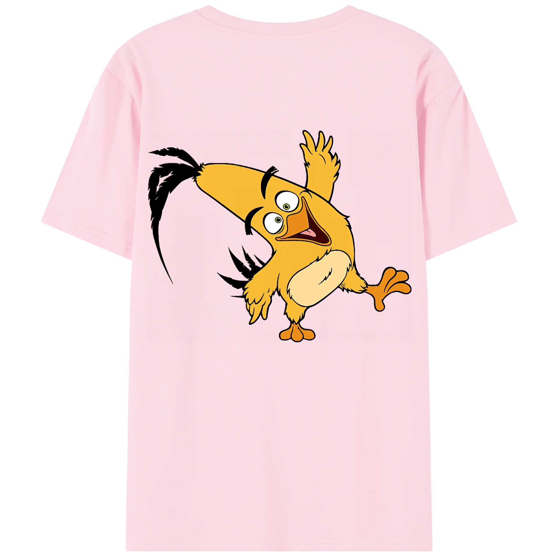 （画像用） Angry Birds アングリーバード 綿100％半袖Tシャツ（背面プリント）