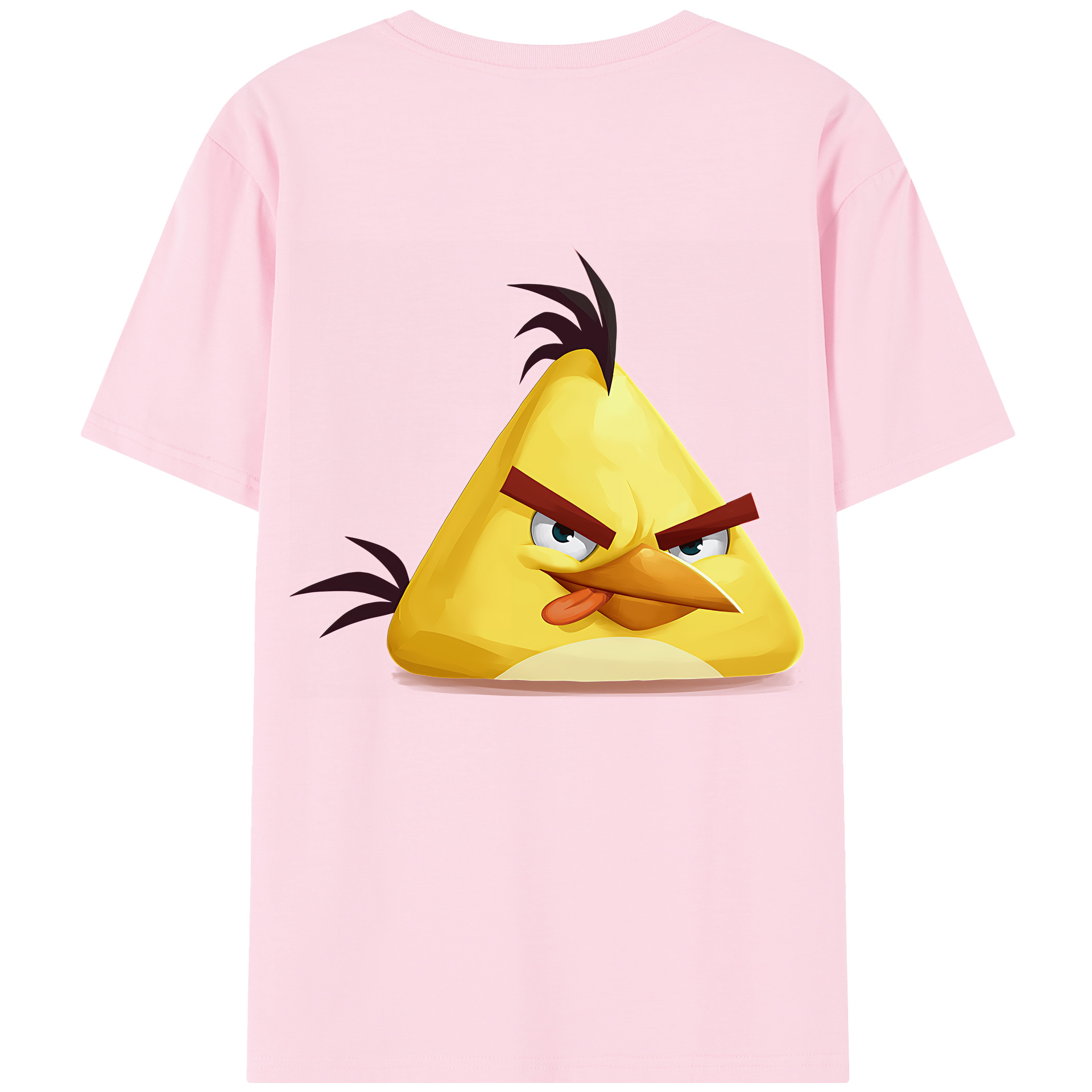 （画像用） Angry Birds アングリーバード 綿100％半袖Tシャツ（背面プリント）