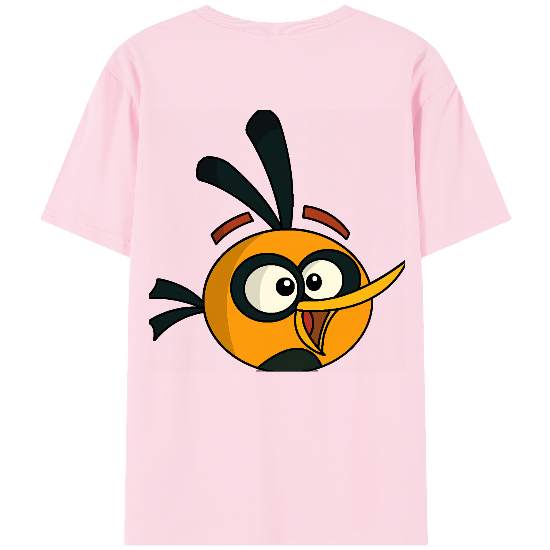 （画像用） Angry Birds アングリーバード 綿100％半袖Tシャツ（背面プリント）