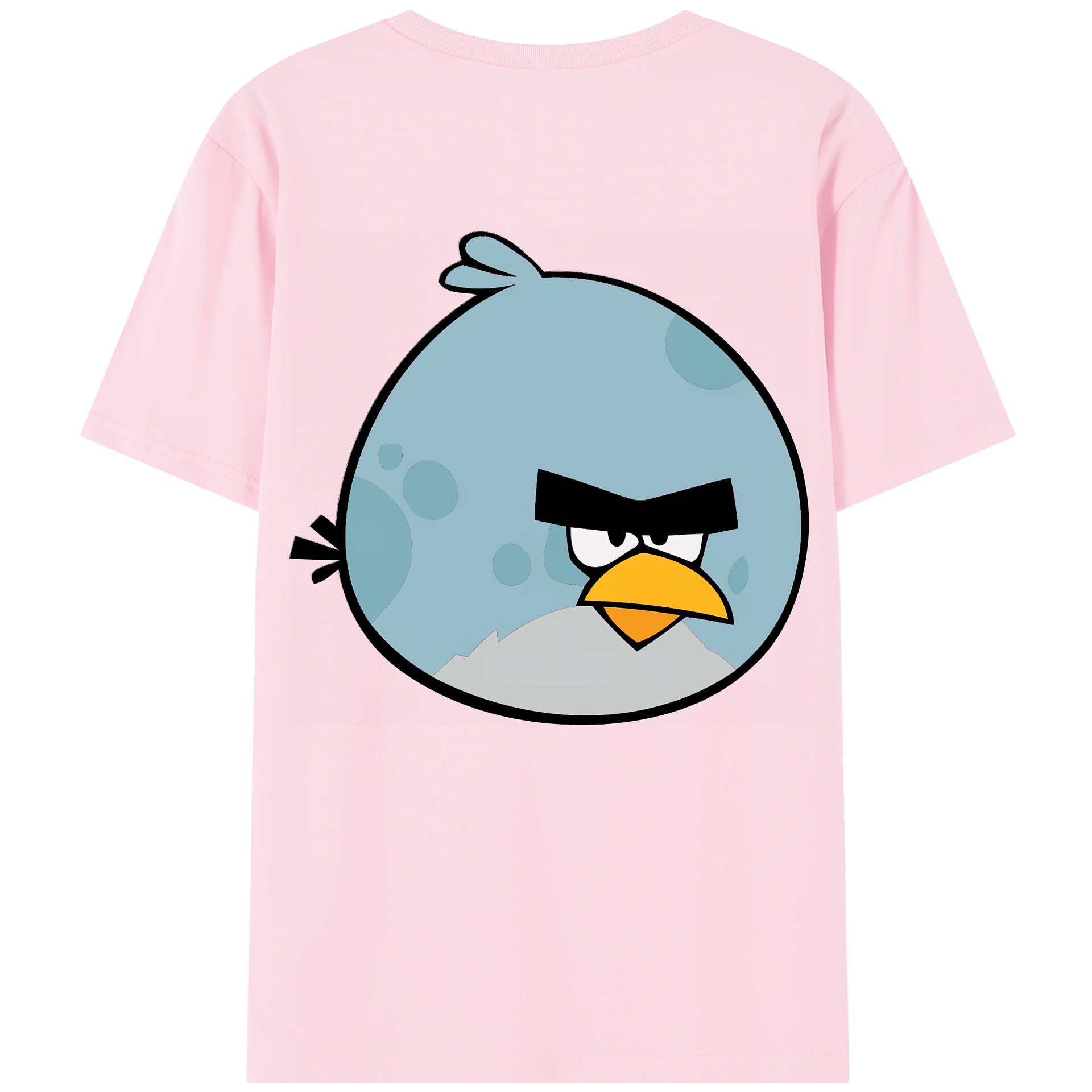 （画像用） Angry Birds アングリーバード 綿100％半袖Tシャツ（背面プリント）