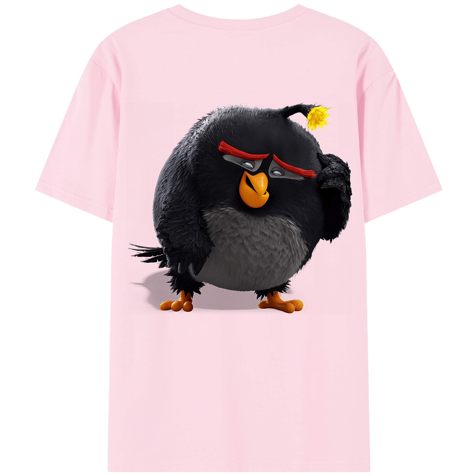 （画像用） Angry Birds アングリーバード 綿100％半袖Tシャツ（背面プリント）