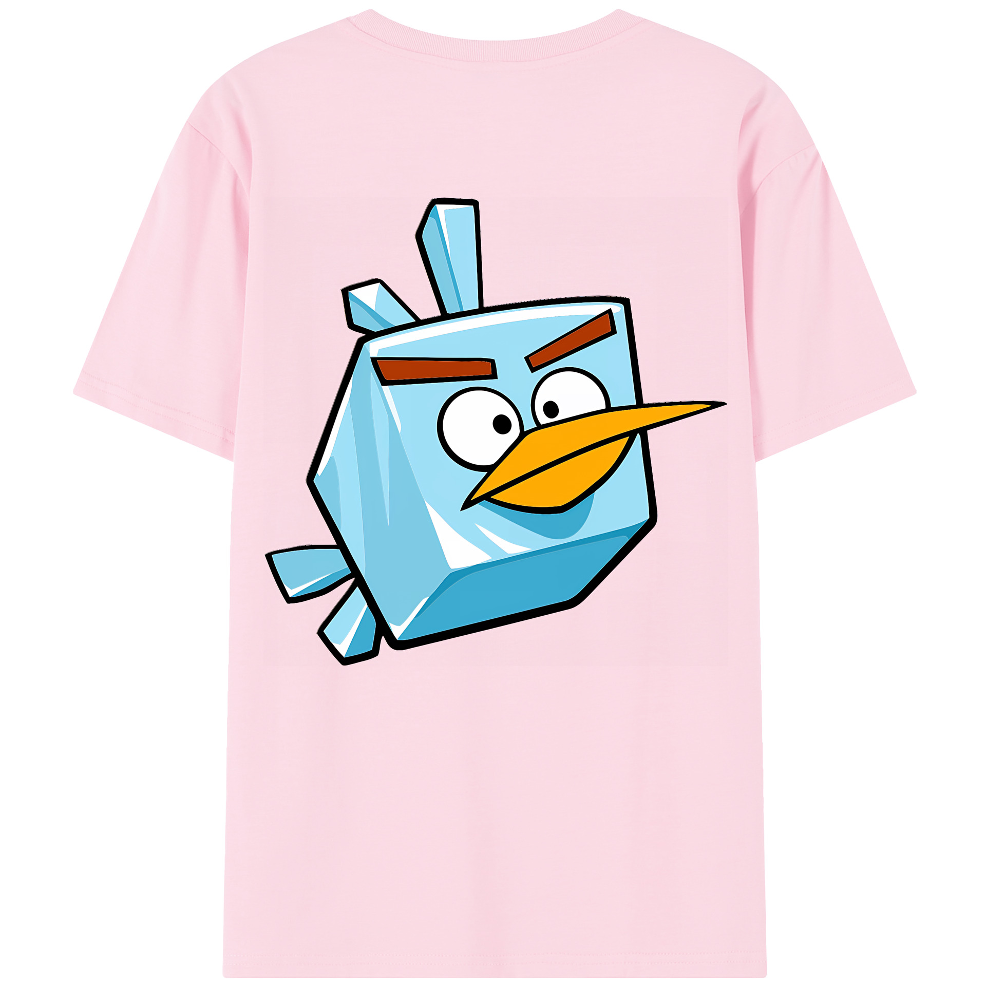（画像用） Angry Birds アングリーバード 綿100％半袖Tシャツ（背面プリント）
