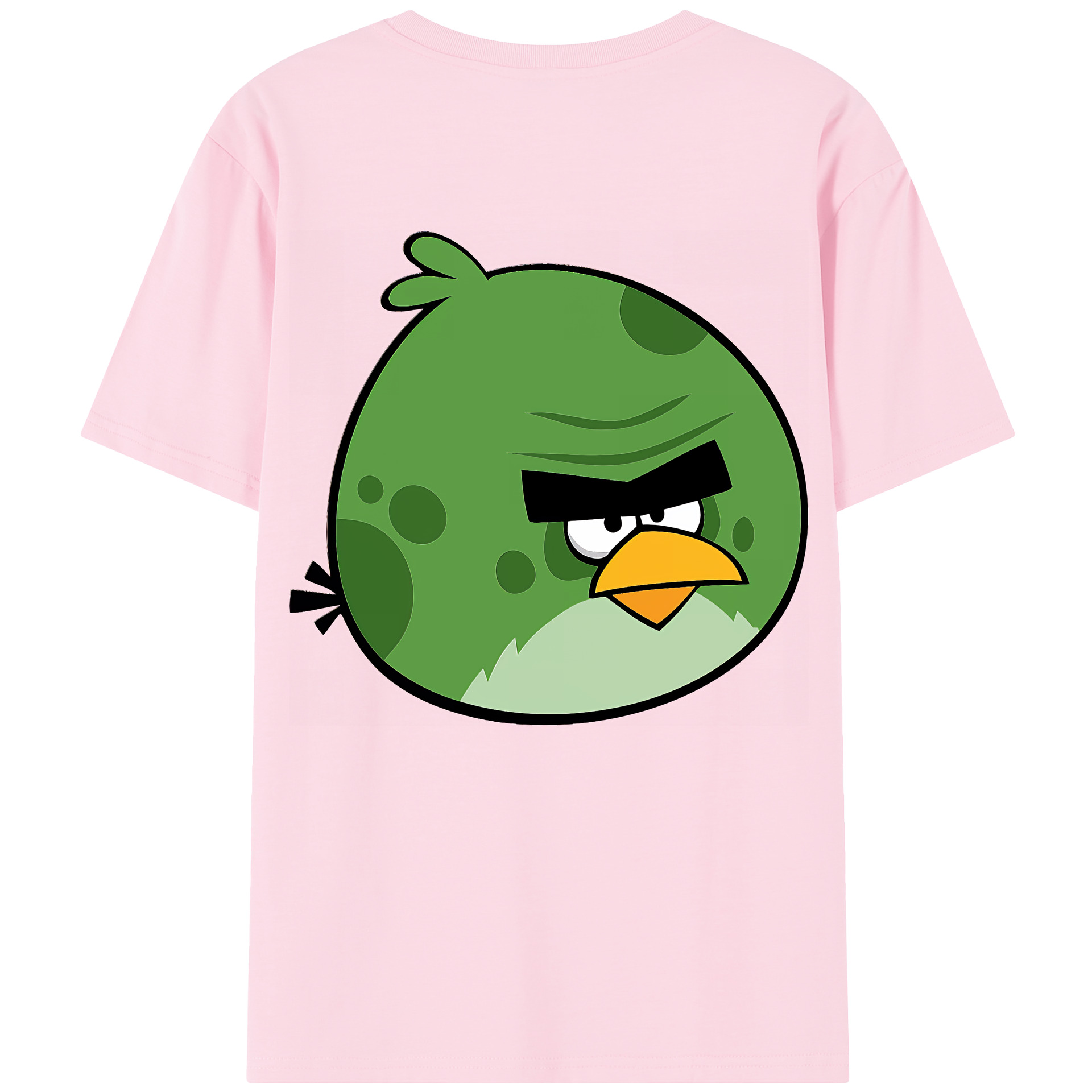 （画像用） Angry Birds アングリーバード 綿100％半袖Tシャツ（背面プリント）
