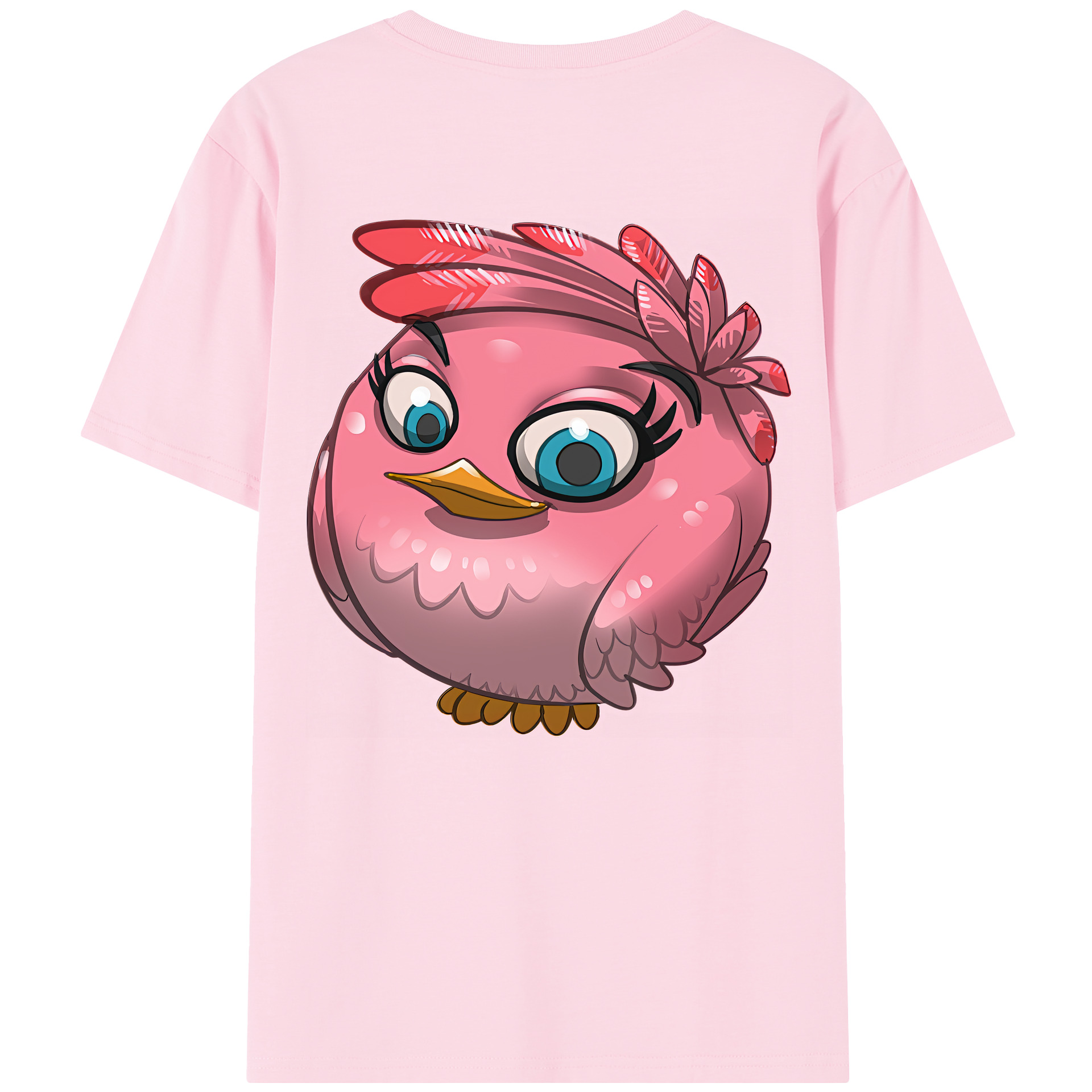 （画像用） Angry Birds アングリーバード 綿100％半袖Tシャツ（背面プリント）