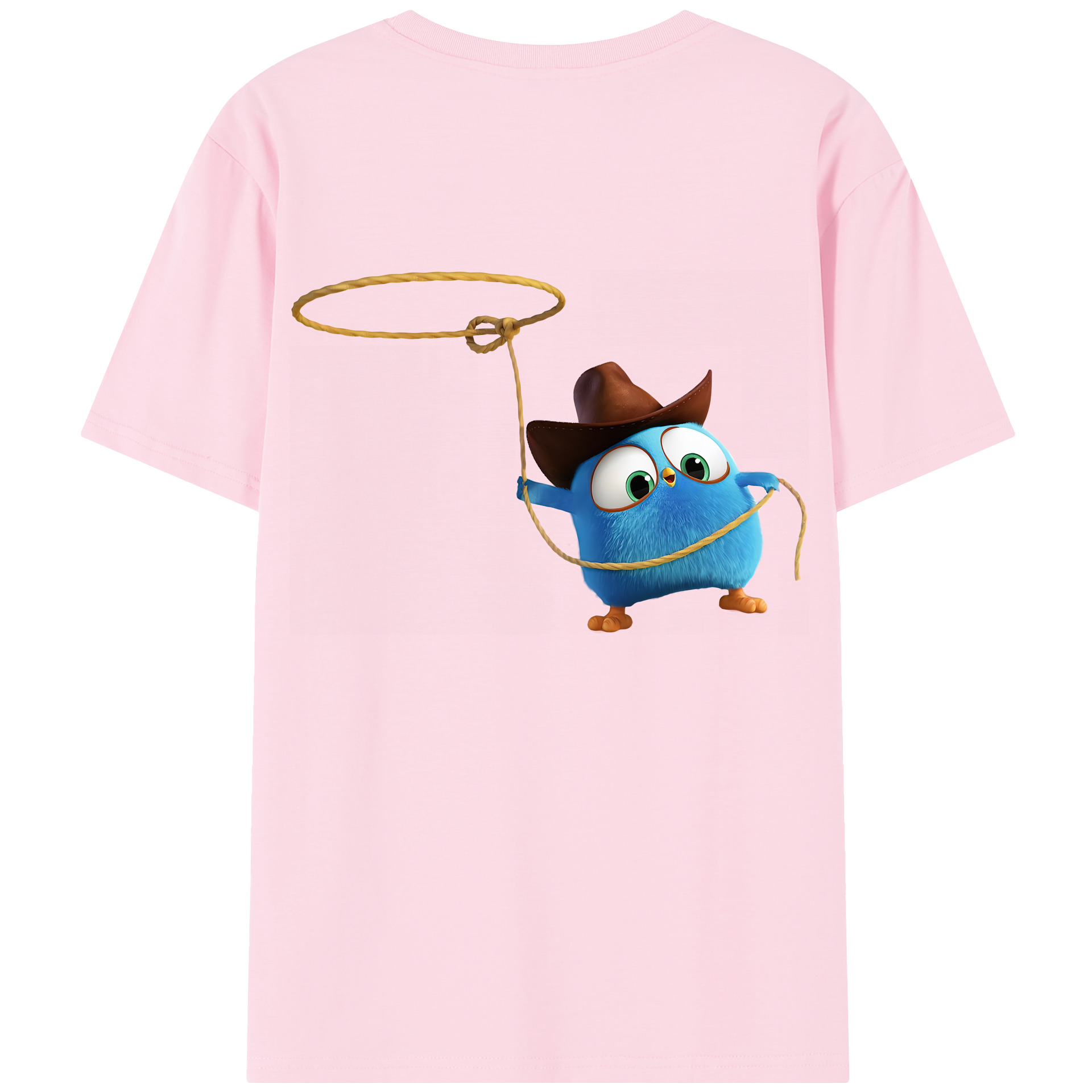 （画像用） Angry Birds アングリーバード 綿100％半袖Tシャツ（背面プリント）