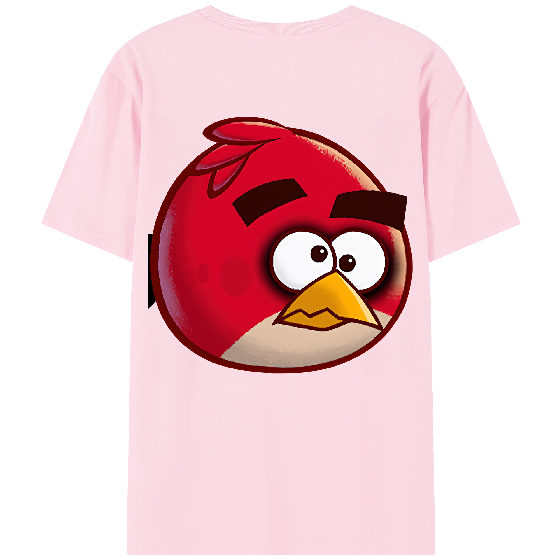 （画像用） Angry Birds アングリーバード 綿100％半袖Tシャツ（背面プリント）