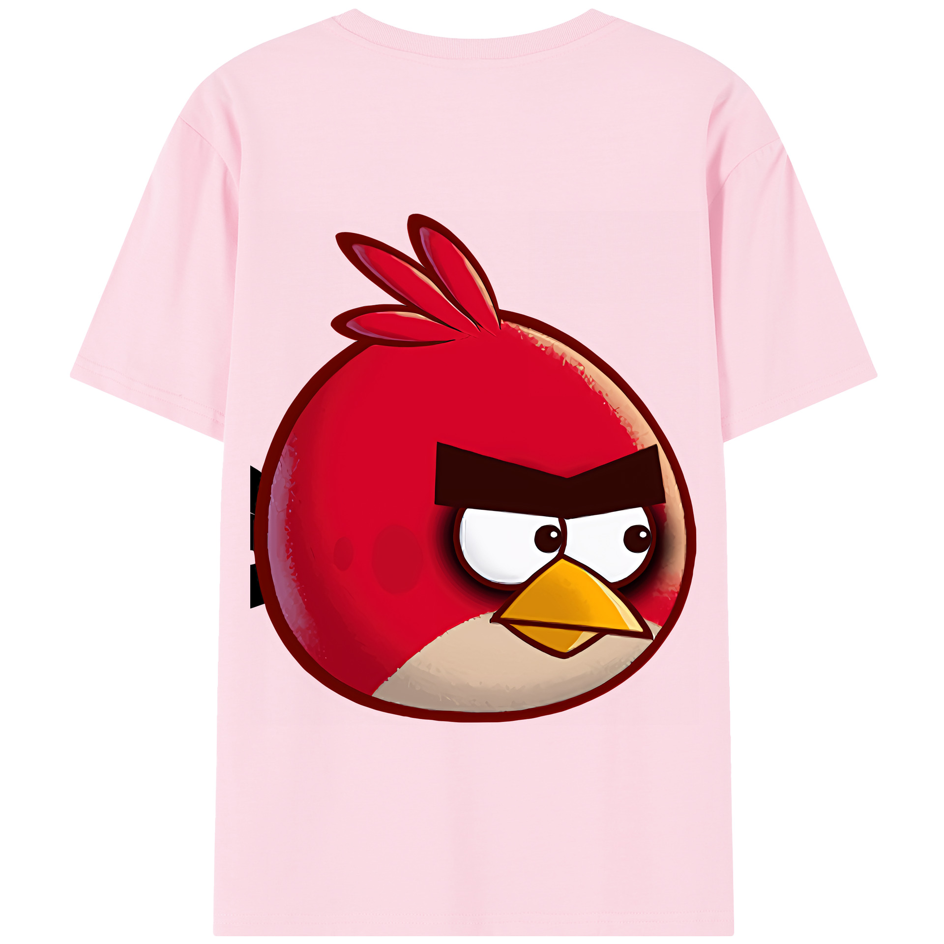 （画像用） Angry Birds アングリーバード 綿100％半袖Tシャツ（背面プリント）