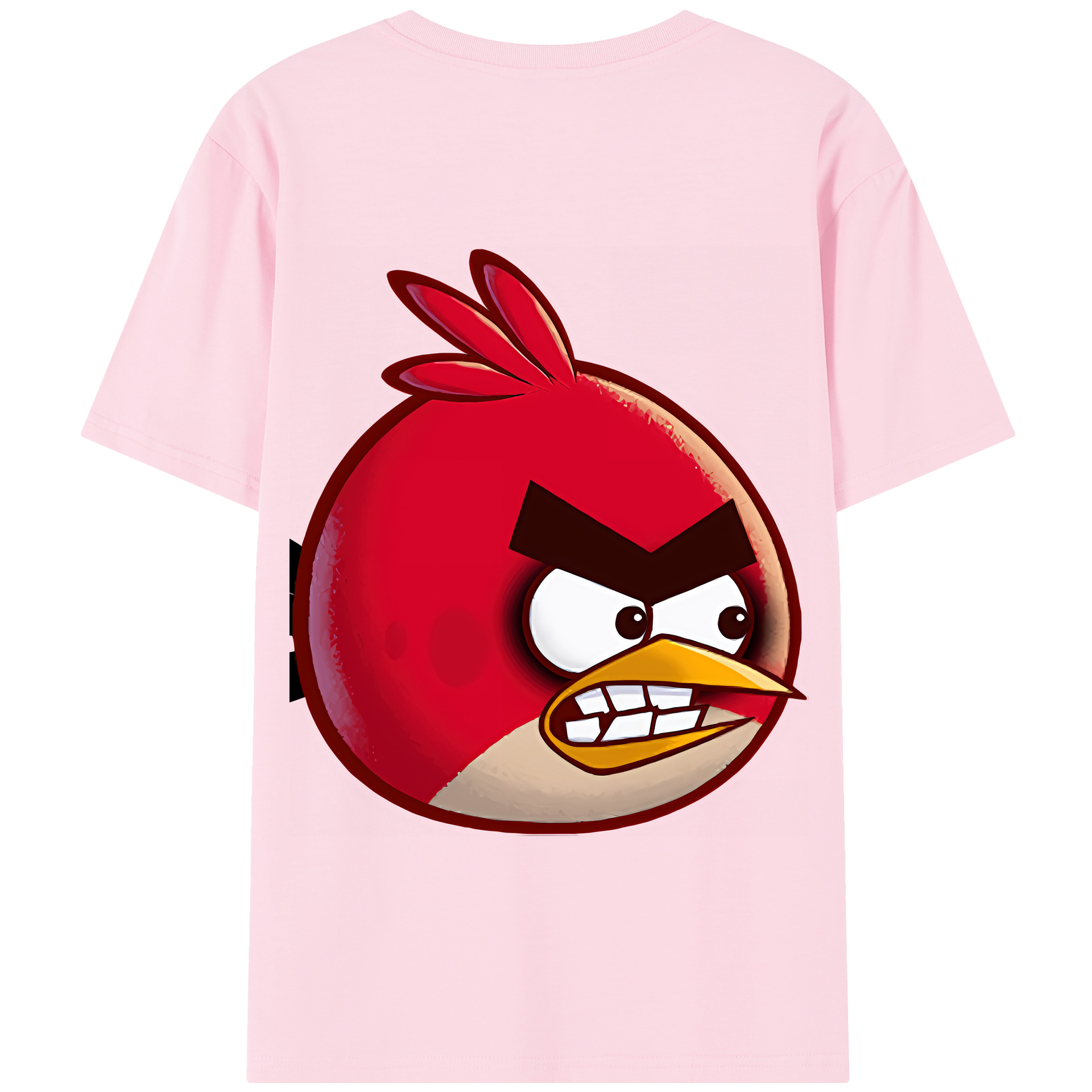 （画像用） Angry Birds アングリーバード 綿100％半袖Tシャツ（背面プリント）