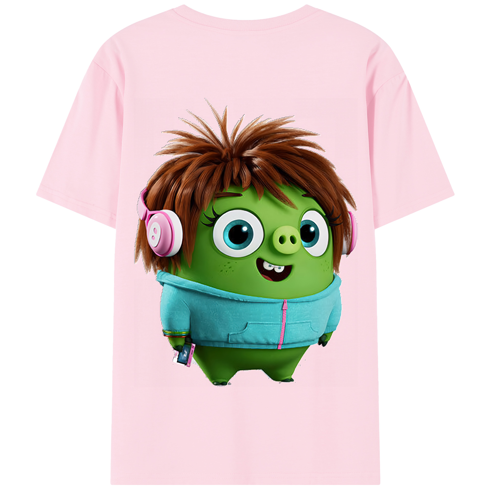 （画像用） Angry Birds アングリーバード 綿100％半袖Tシャツ（背面プリント）