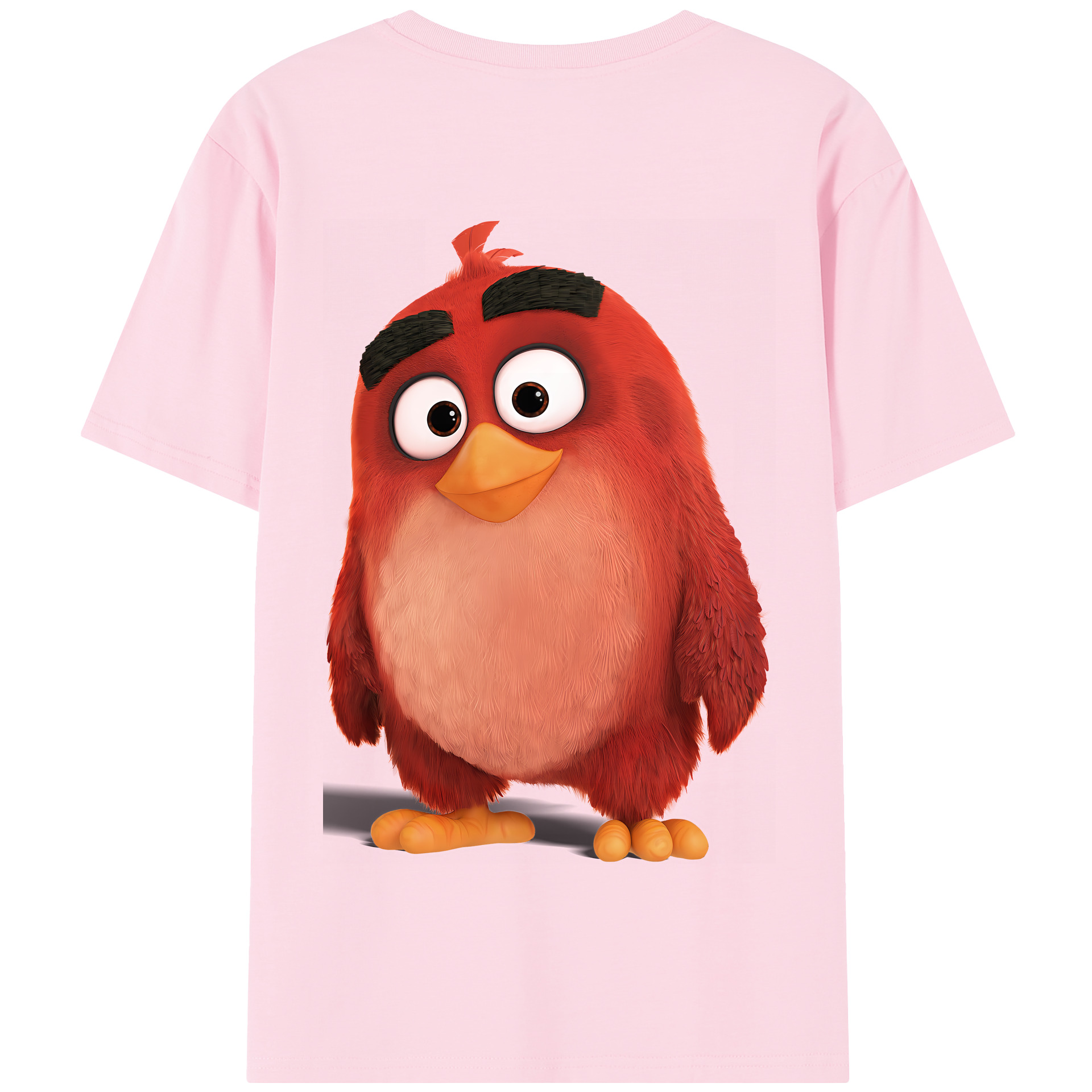 （画像用） Angry Birds アングリーバード 綿100％半袖Tシャツ（背面プリント）