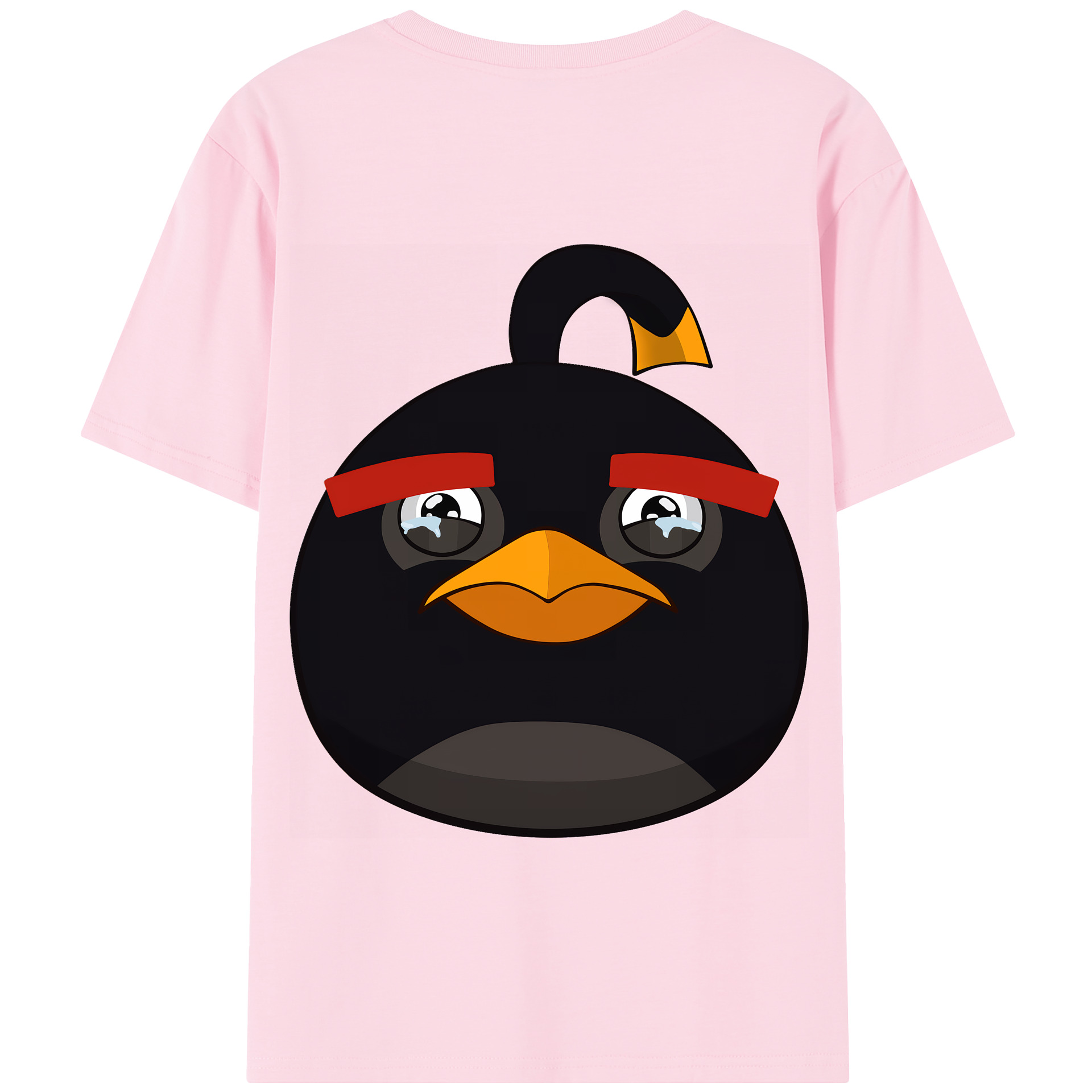 （画像用） Angry Birds アングリーバード 綿100％半袖Tシャツ（背面プリント）