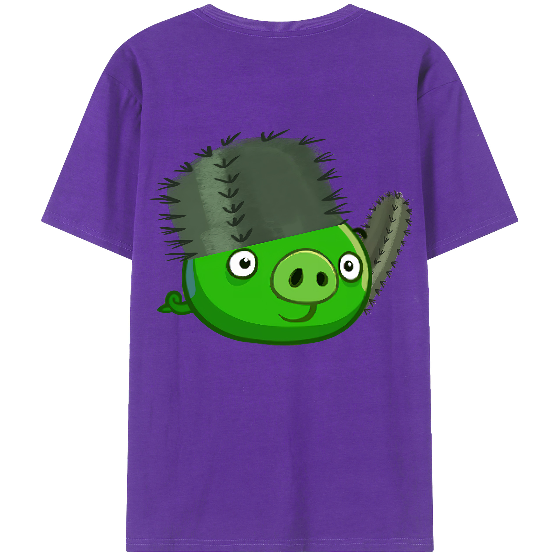 （画像用） Angry Birds アングリーバード 綿100％半袖Tシャツ（背面プリント）