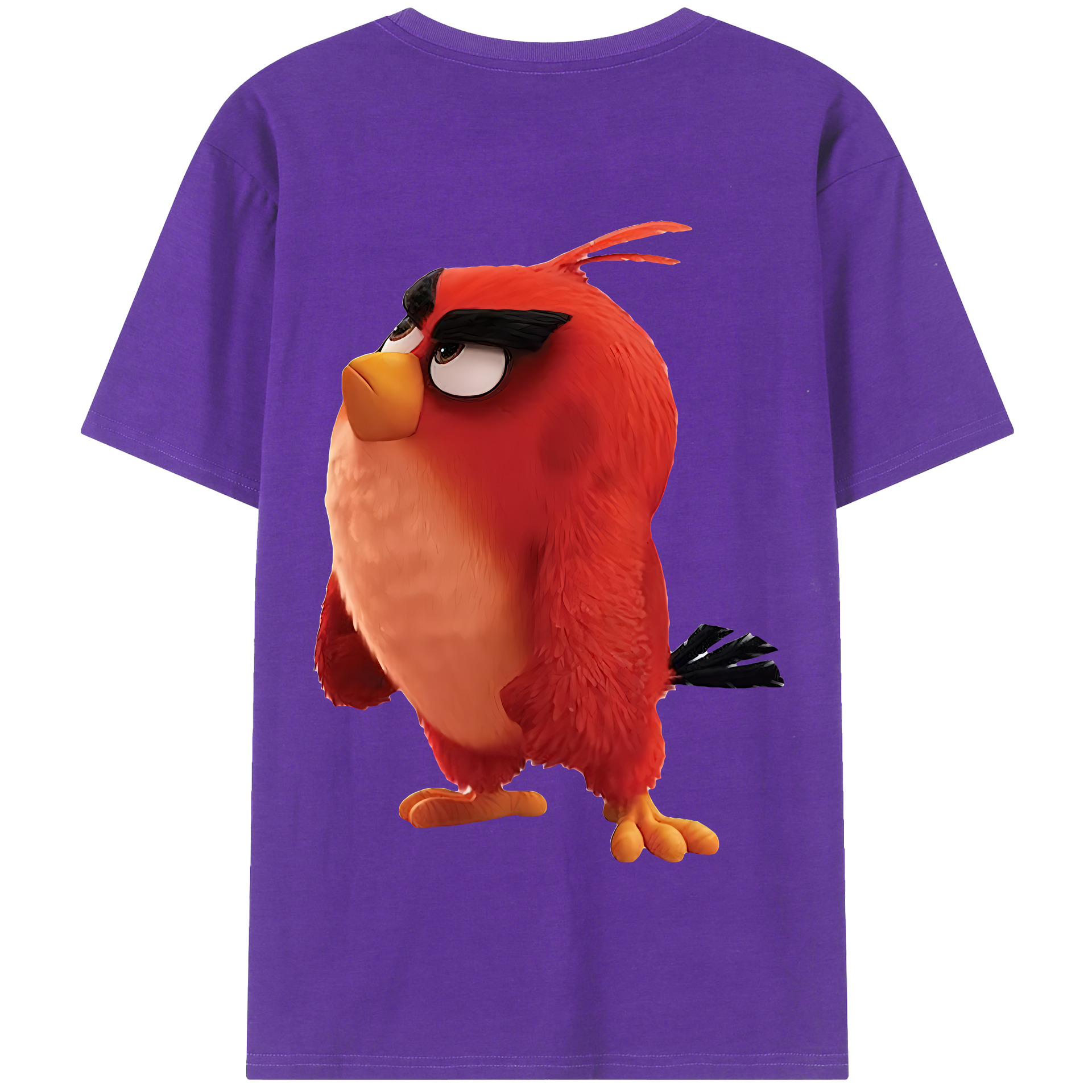 （画像用） Angry Birds アングリーバード 綿100％半袖Tシャツ（背面プリント）