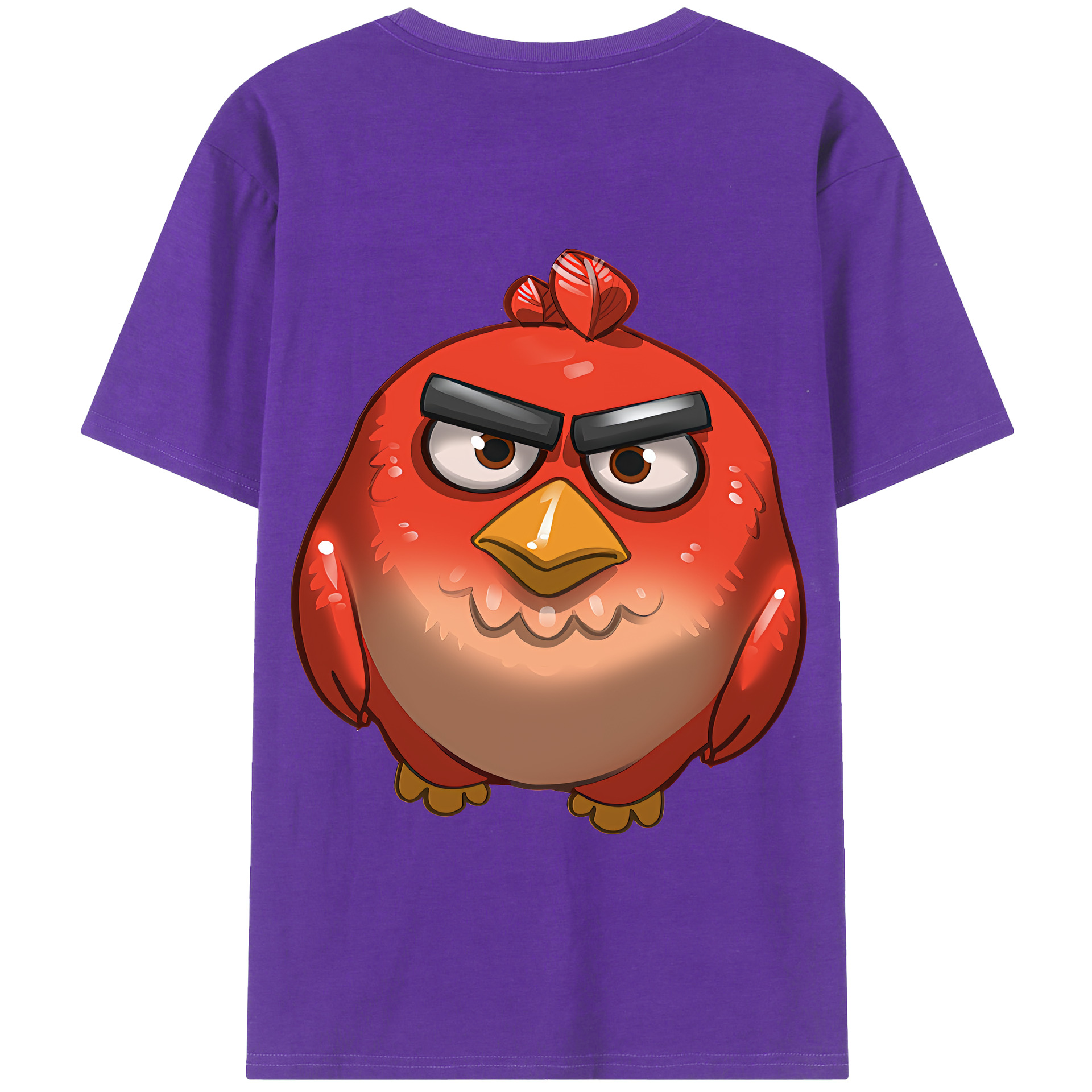 （画像用） Angry Birds アングリーバード 綿100％半袖Tシャツ（背面プリント）