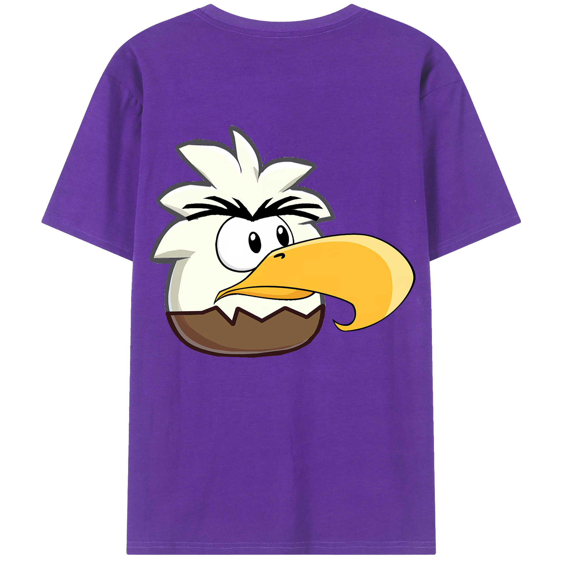 （画像用） Angry Birds アングリーバード 綿100％半袖Tシャツ（背面プリント）