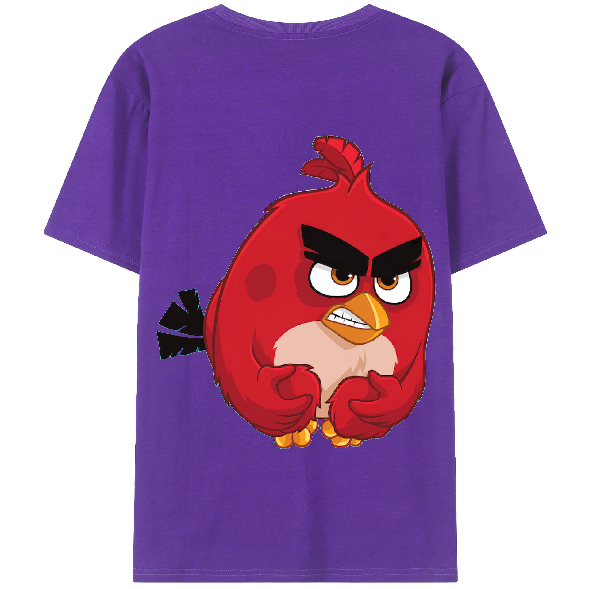 （画像用） Angry Birds アングリーバード 綿100％半袖Tシャツ（背面プリント）