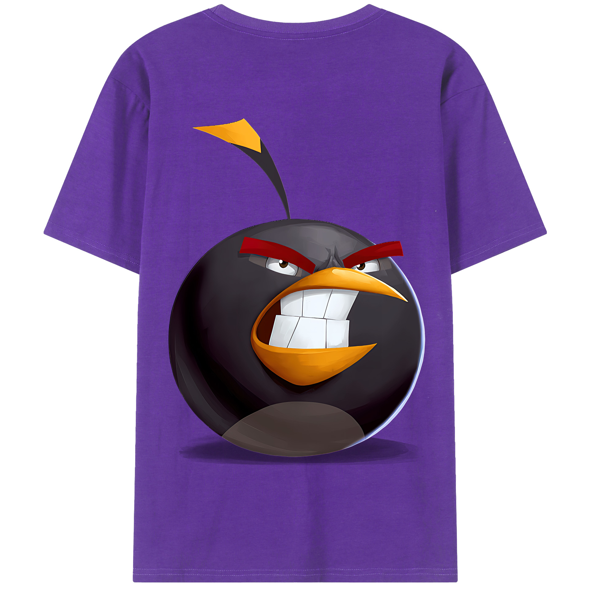 （画像用） Angry Birds アングリーバード 綿100％半袖Tシャツ（背面プリント）