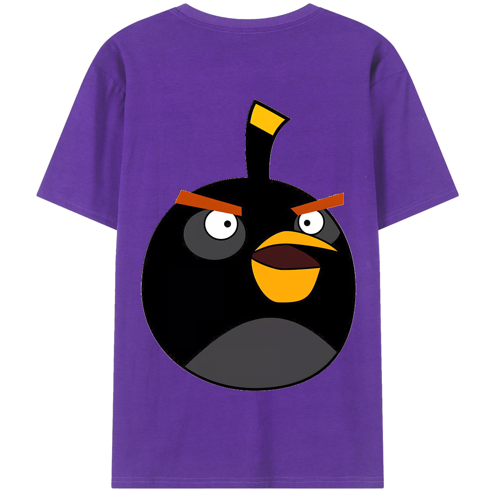 （画像用） Angry Birds アングリーバード 綿100％半袖Tシャツ（背面プリント）