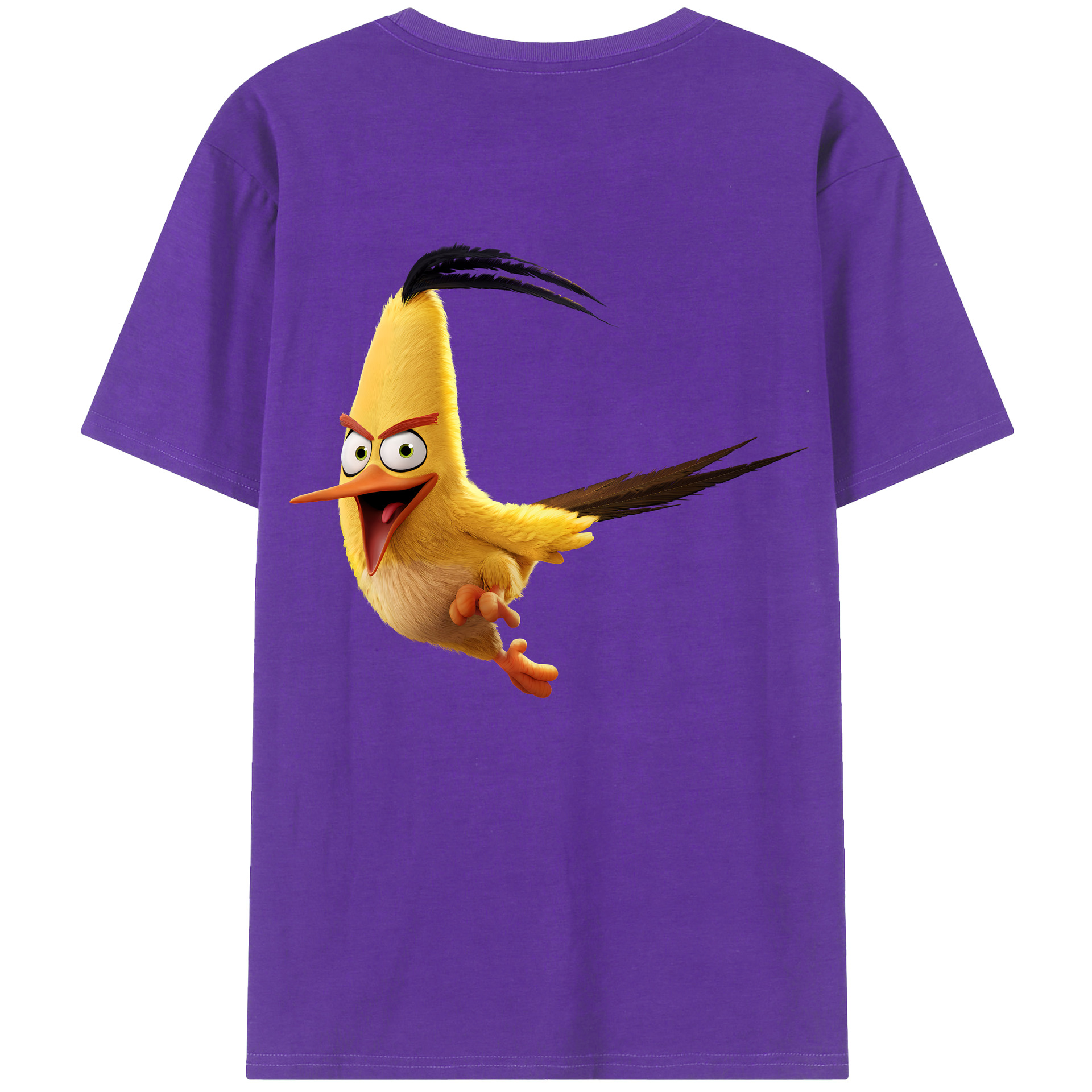 （画像用） Angry Birds アングリーバード 綿100％半袖Tシャツ（背面プリント）