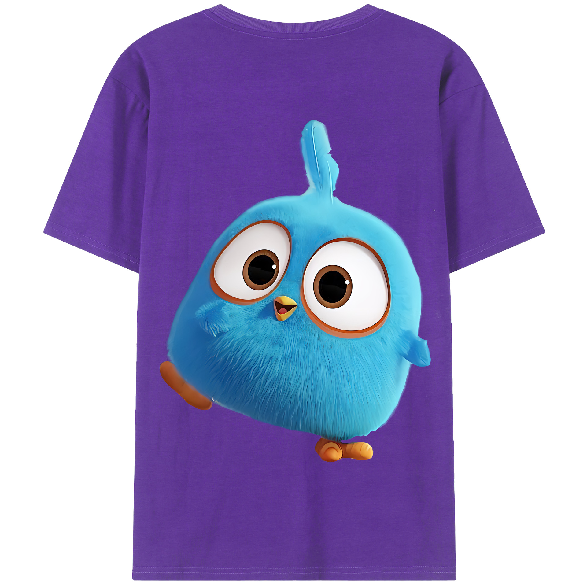 （画像用） Angry Birds アングリーバード 綿100％半袖Tシャツ（背面プリント）