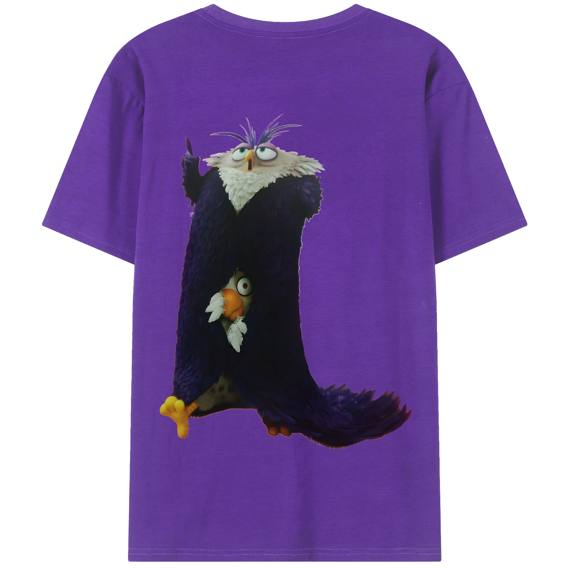 （画像用） Angry Birds アングリーバード 綿100％半袖Tシャツ（背面プリント）