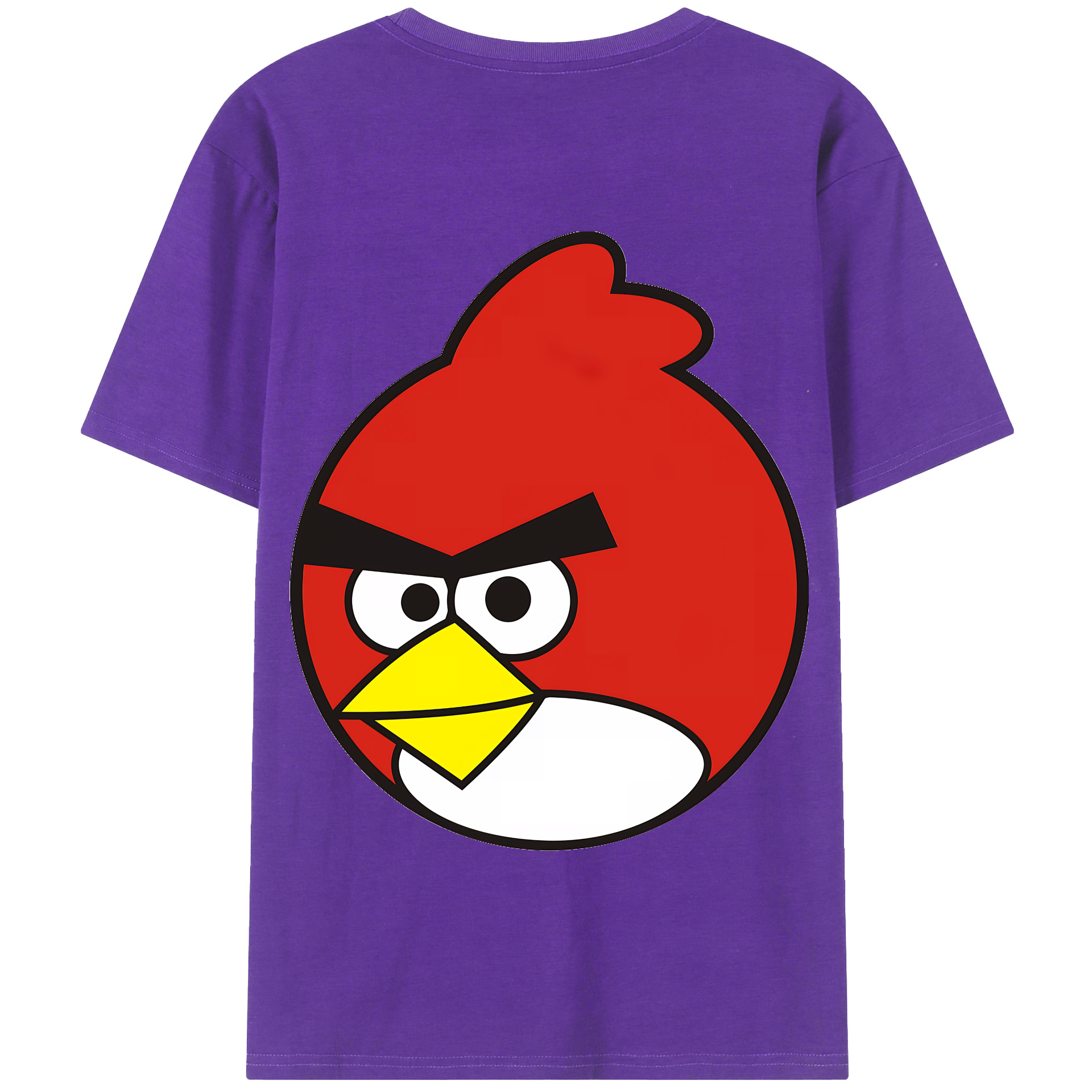 （画像用） Angry Birds アングリーバード 綿100％半袖Tシャツ（背面プリント）