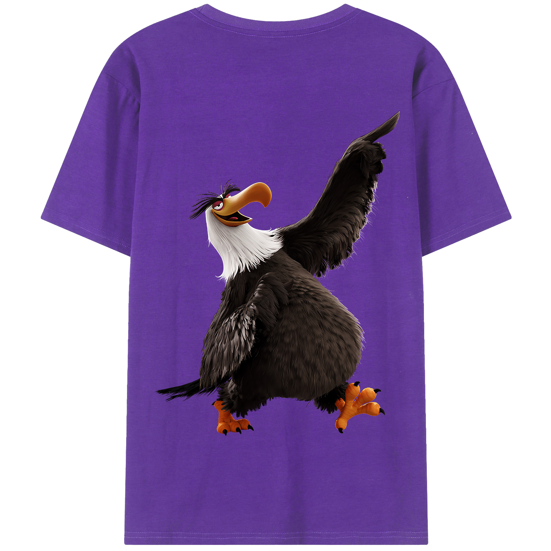（画像用） Angry Birds アングリーバード 綿100％半袖Tシャツ（背面プリント）