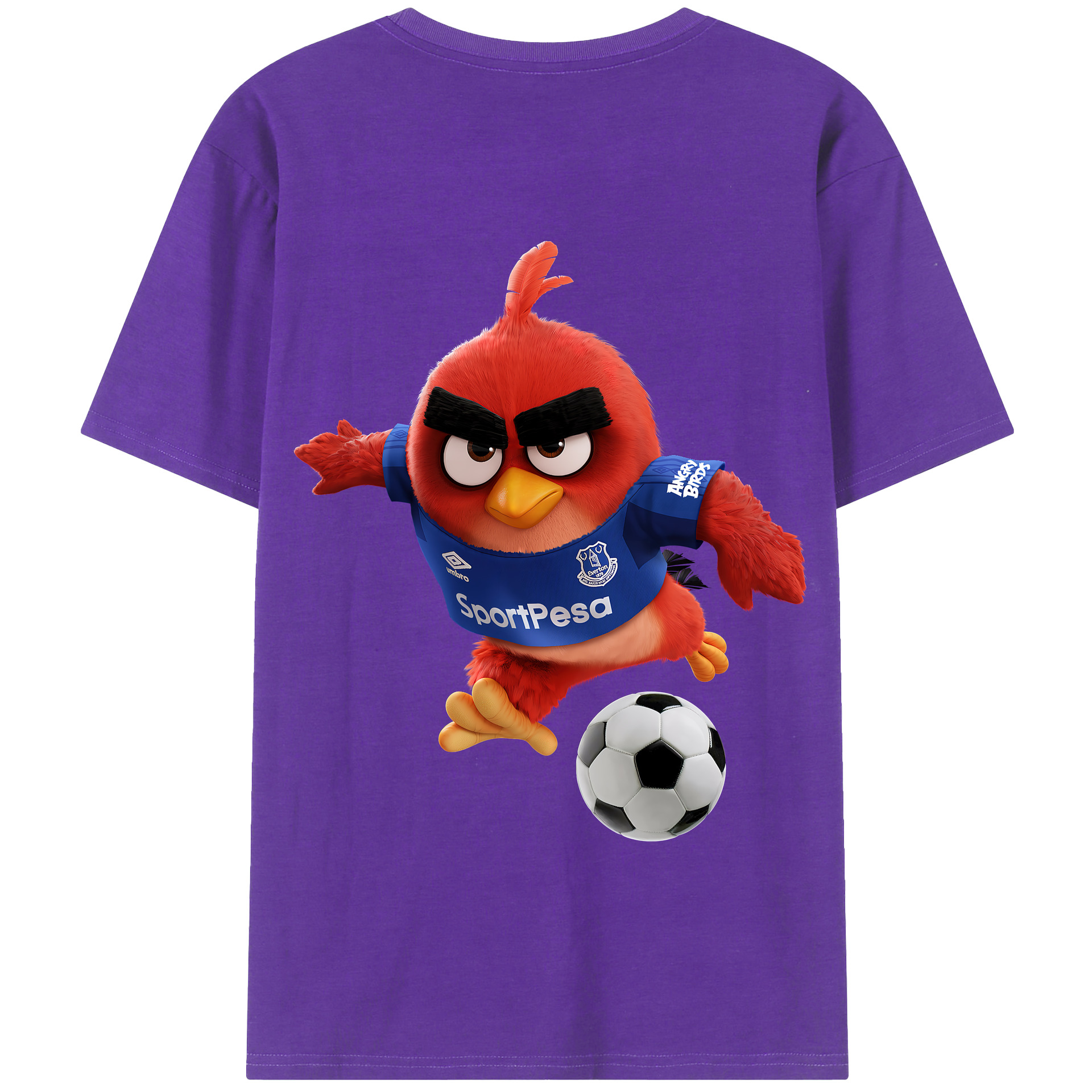 （画像用） Angry Birds アングリーバード 綿100％半袖Tシャツ（背面プリント）