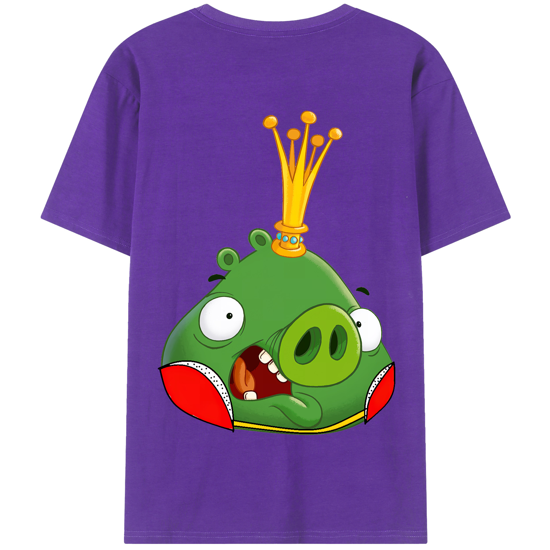 （画像用） Angry Birds アングリーバード 綿100％半袖Tシャツ（背面プリント）