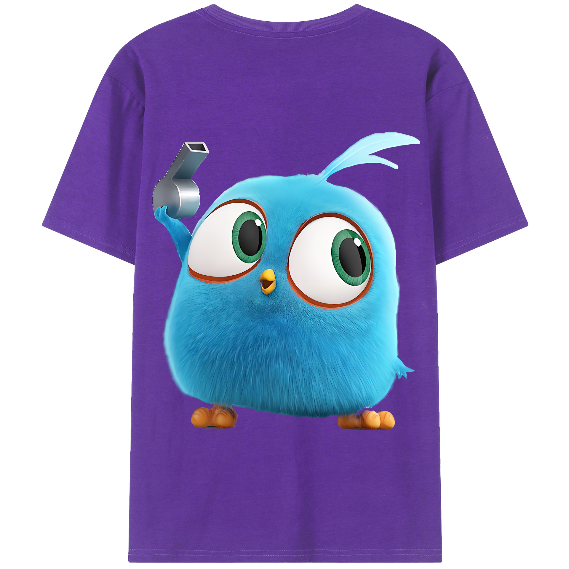 （画像用） Angry Birds アングリーバード 綿100％半袖Tシャツ（背面プリント）