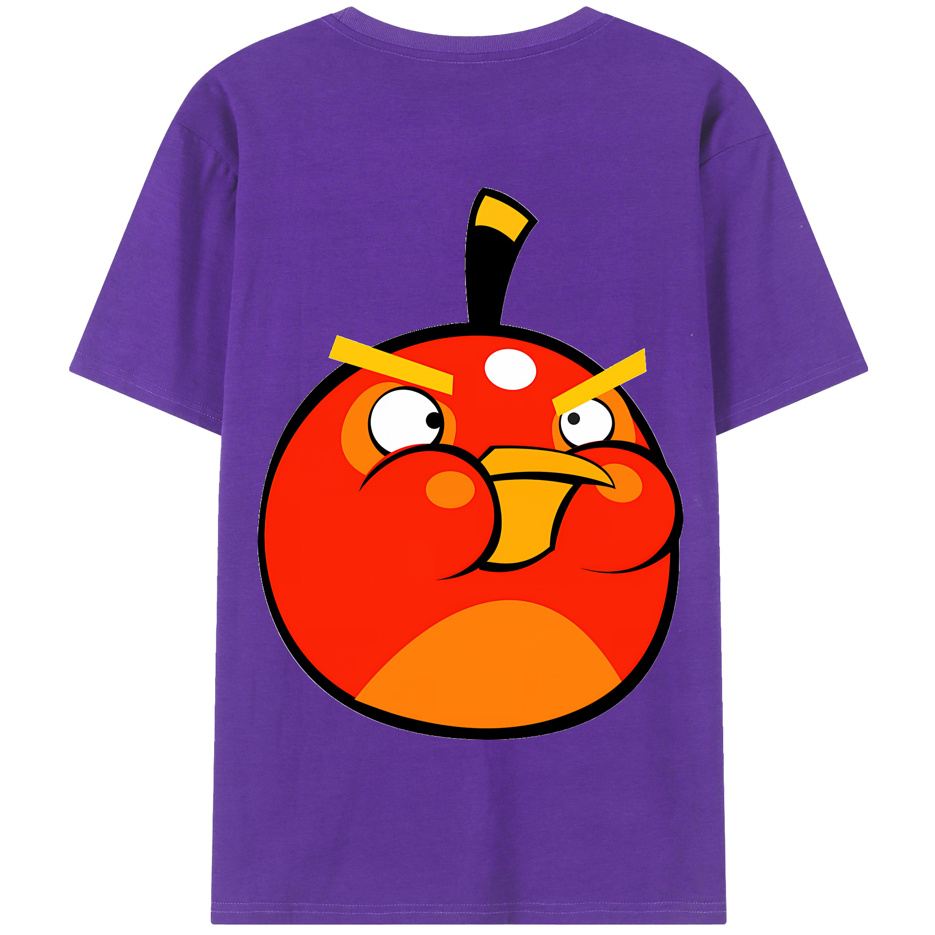 （画像用） Angry Birds アングリーバード 綿100％半袖Tシャツ（背面プリント）