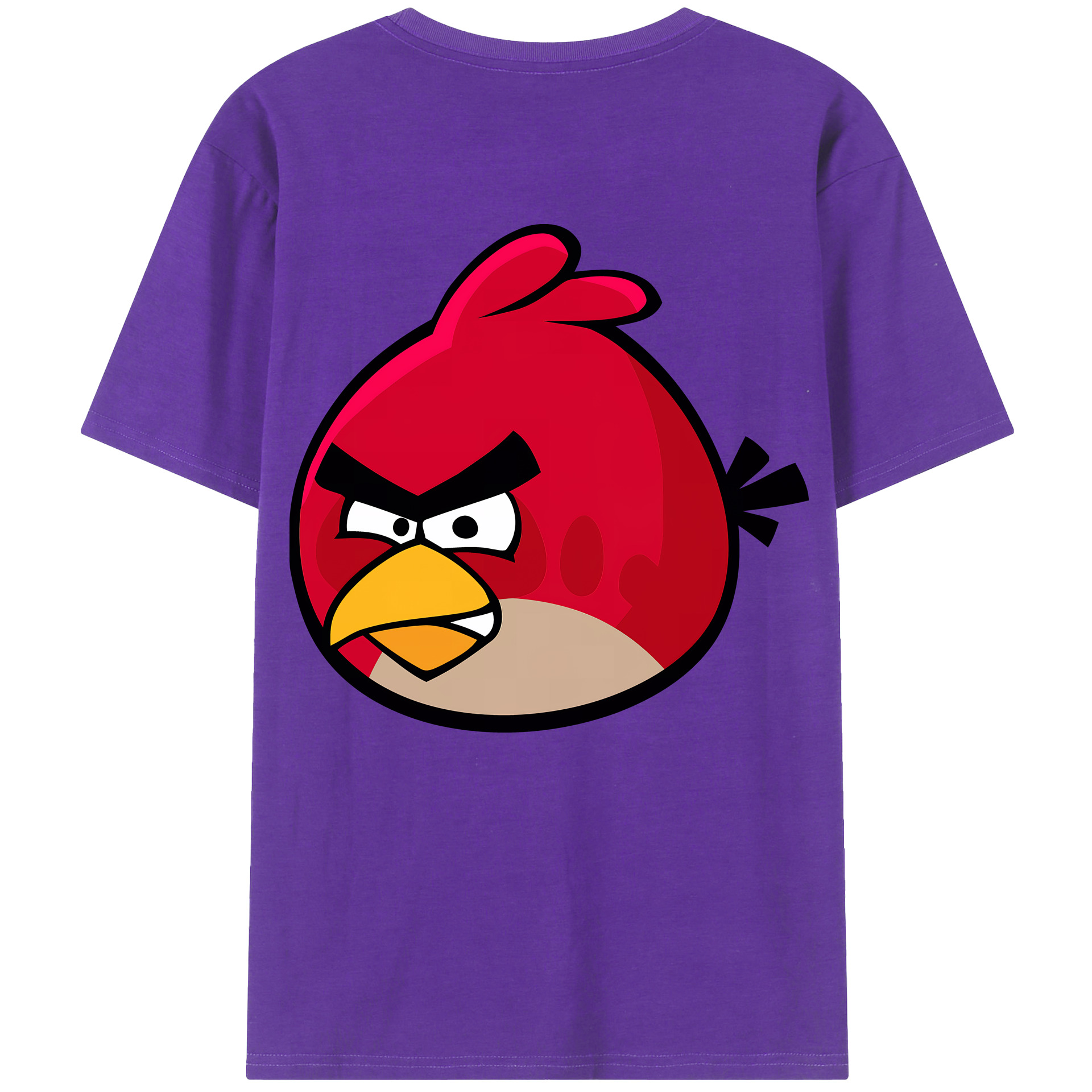 （画像用） Angry Birds アングリーバード 綿100％半袖Tシャツ（背面プリント）