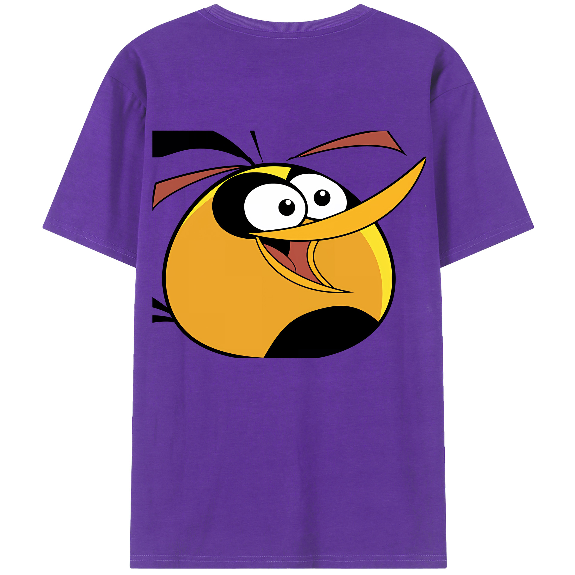 （画像用） Angry Birds アングリーバード 綿100％半袖Tシャツ（背面プリント）