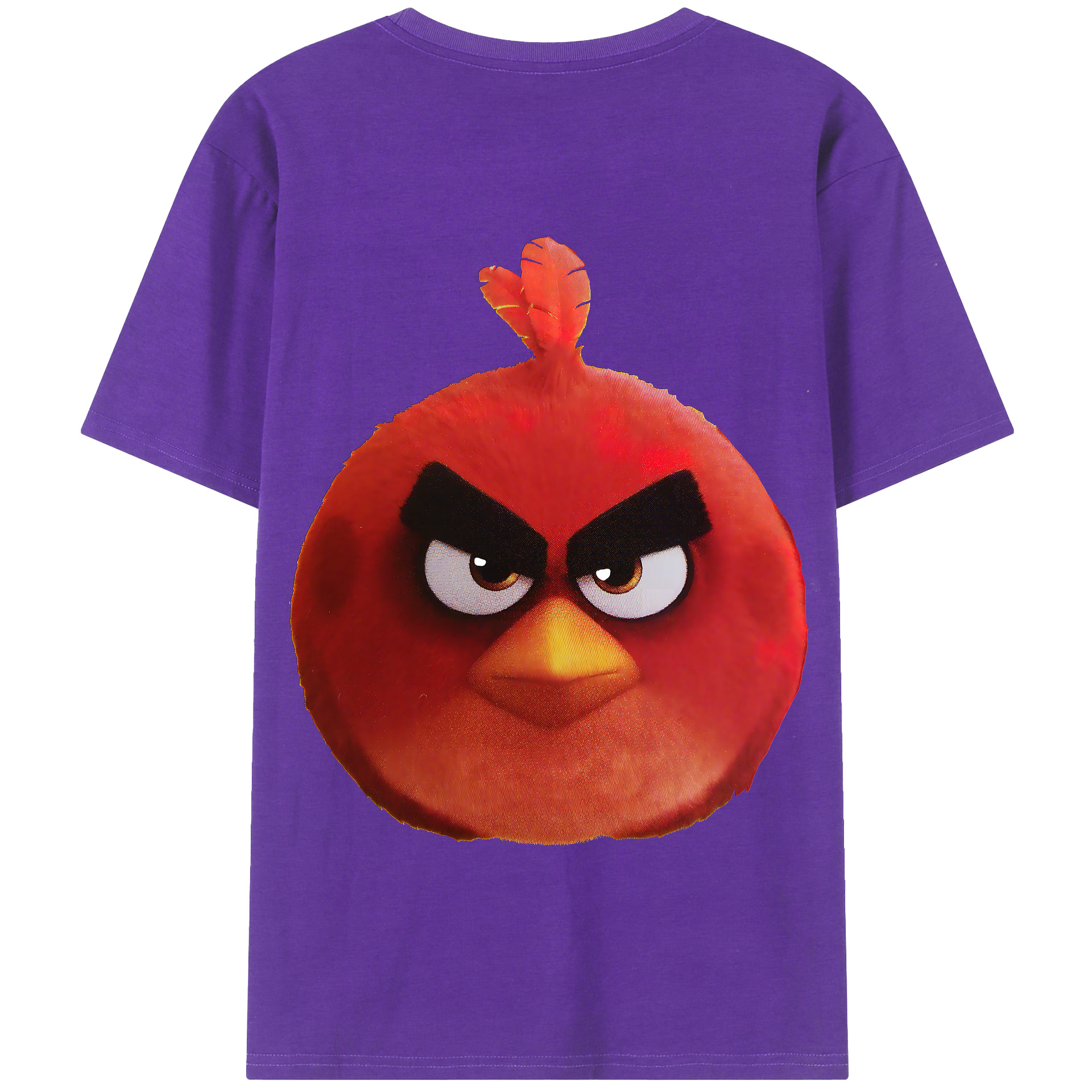 （画像用） Angry Birds アングリーバード 綿100％半袖Tシャツ（背面プリント）