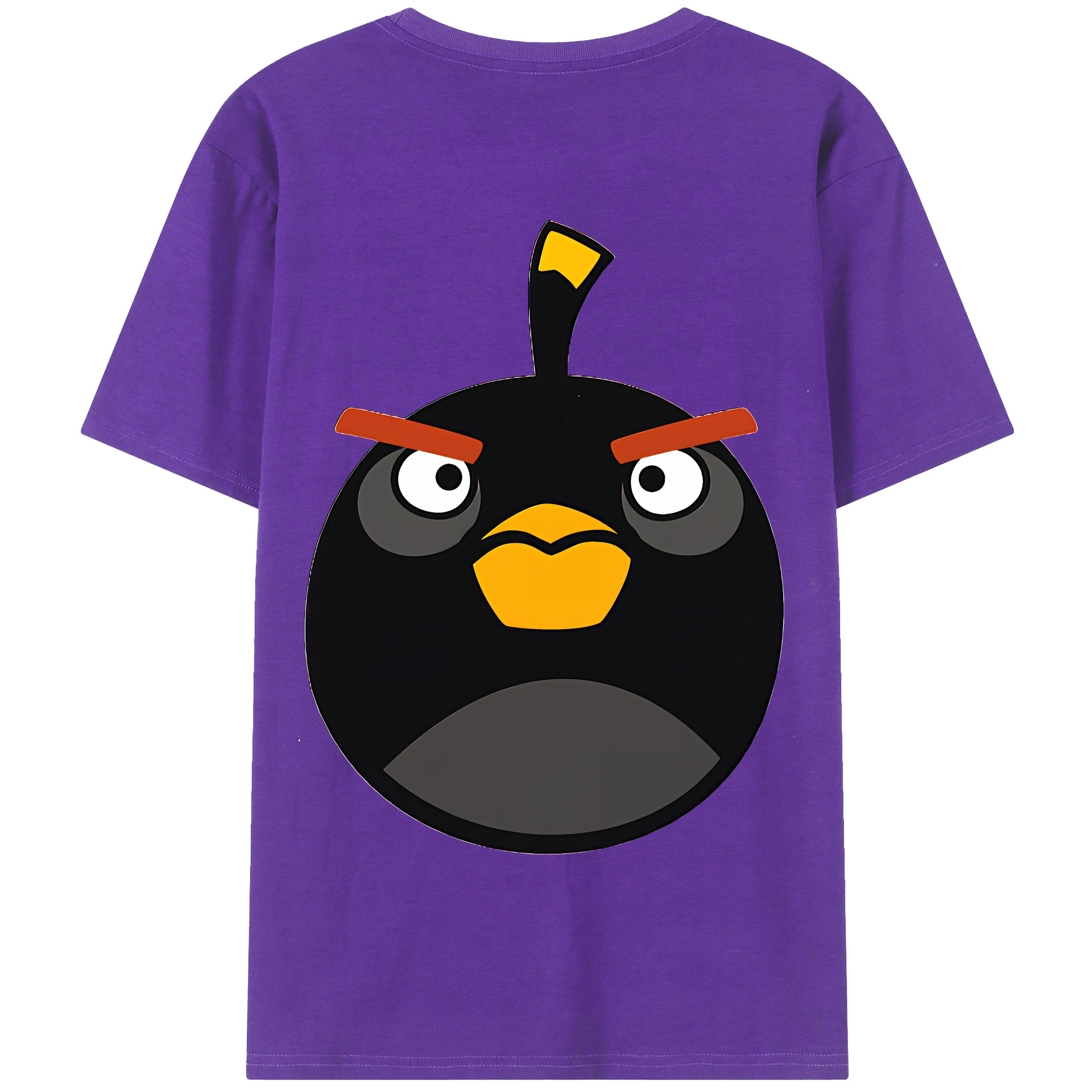 （画像用） Angry Birds アングリーバード 綿100％半袖Tシャツ（背面プリント）