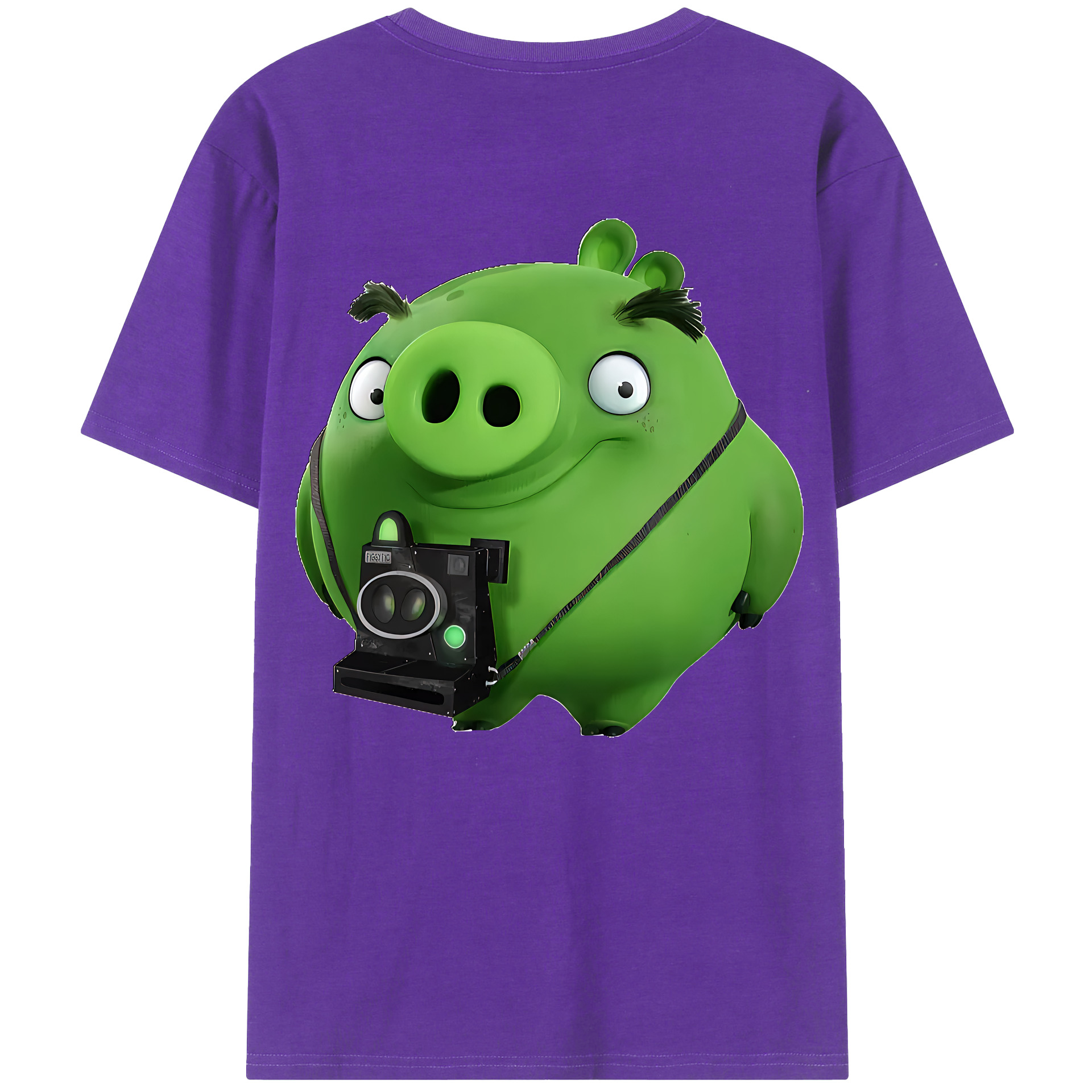 （画像用） Angry Birds アングリーバード 綿100％半袖Tシャツ（背面プリント）