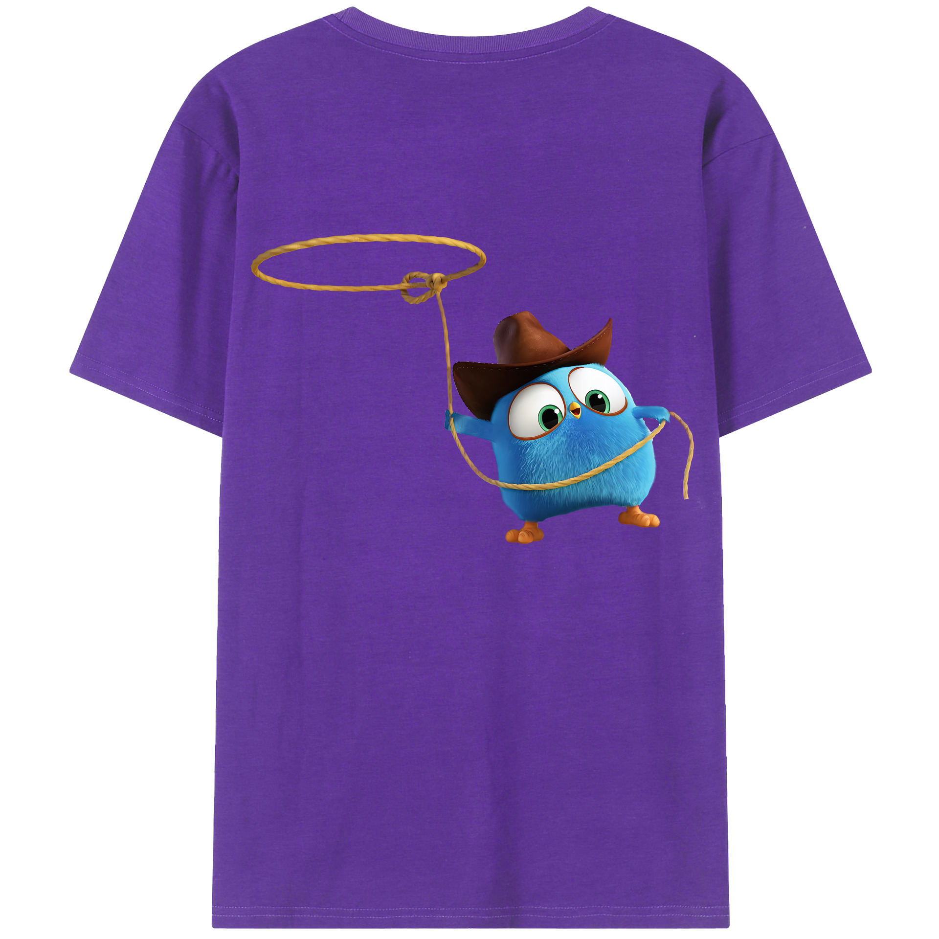 （画像用） Angry Birds アングリーバード 綿100％半袖Tシャツ（背面プリント）