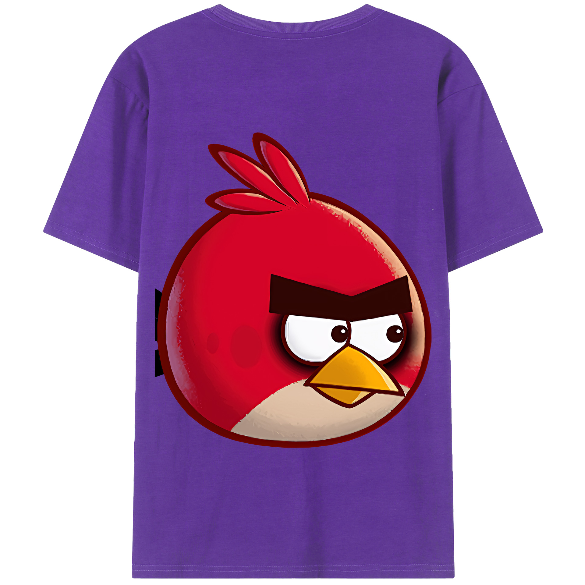 （画像用） Angry Birds アングリーバード 綿100％半袖Tシャツ（背面プリント）