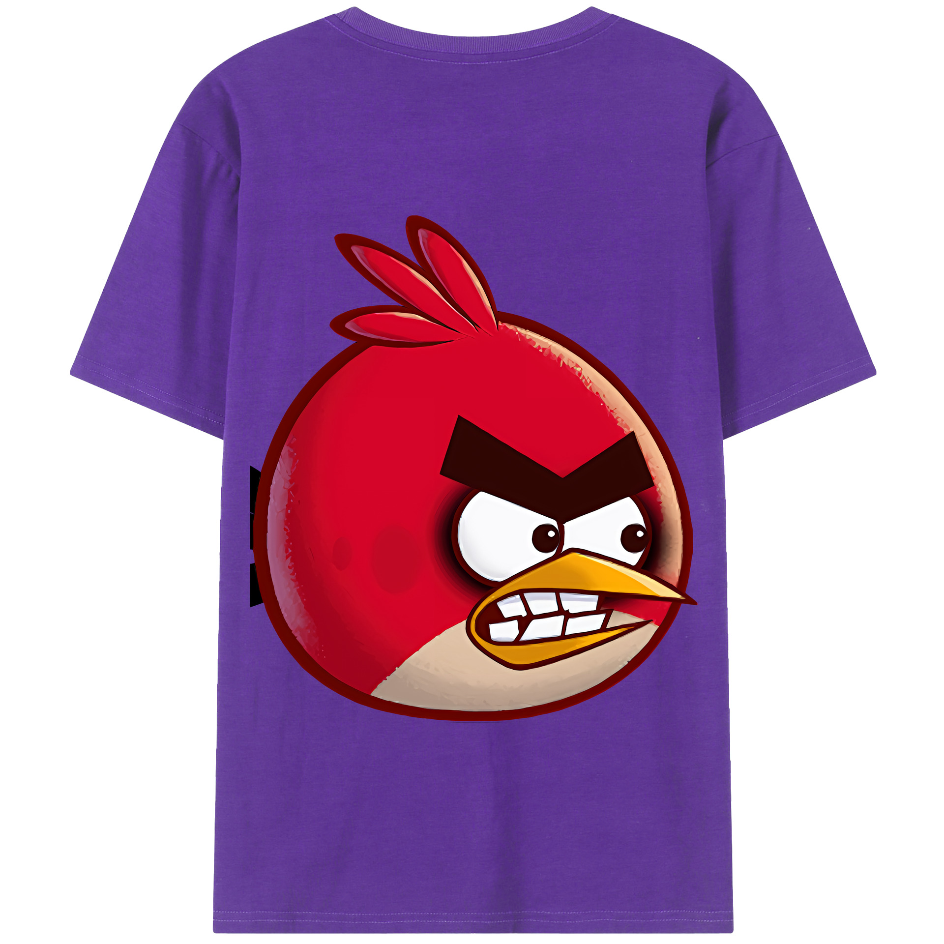 （画像用） Angry Birds アングリーバード 綿100％半袖Tシャツ（背面プリント）