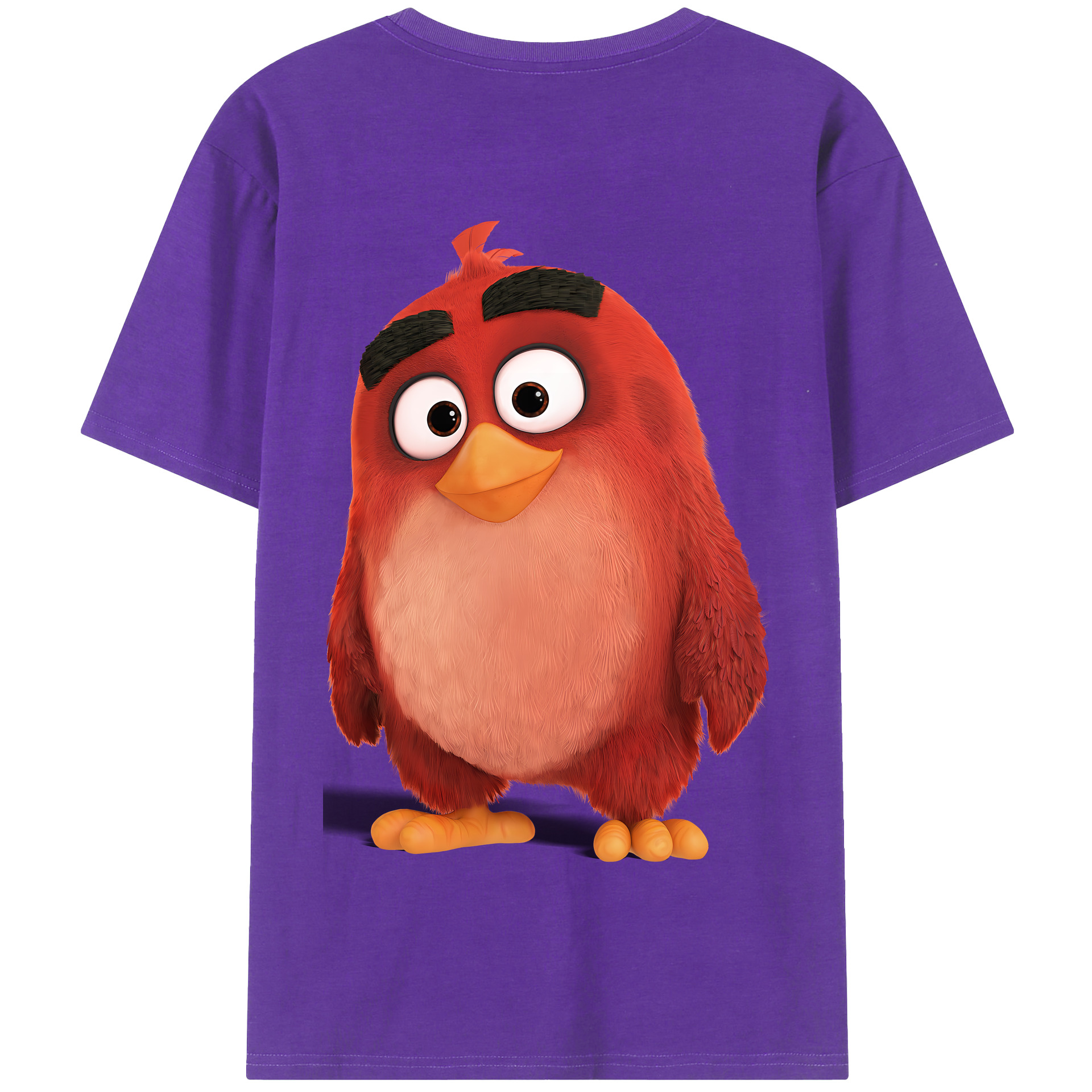 （画像用） Angry Birds アングリーバード 綿100％半袖Tシャツ（背面プリント）
