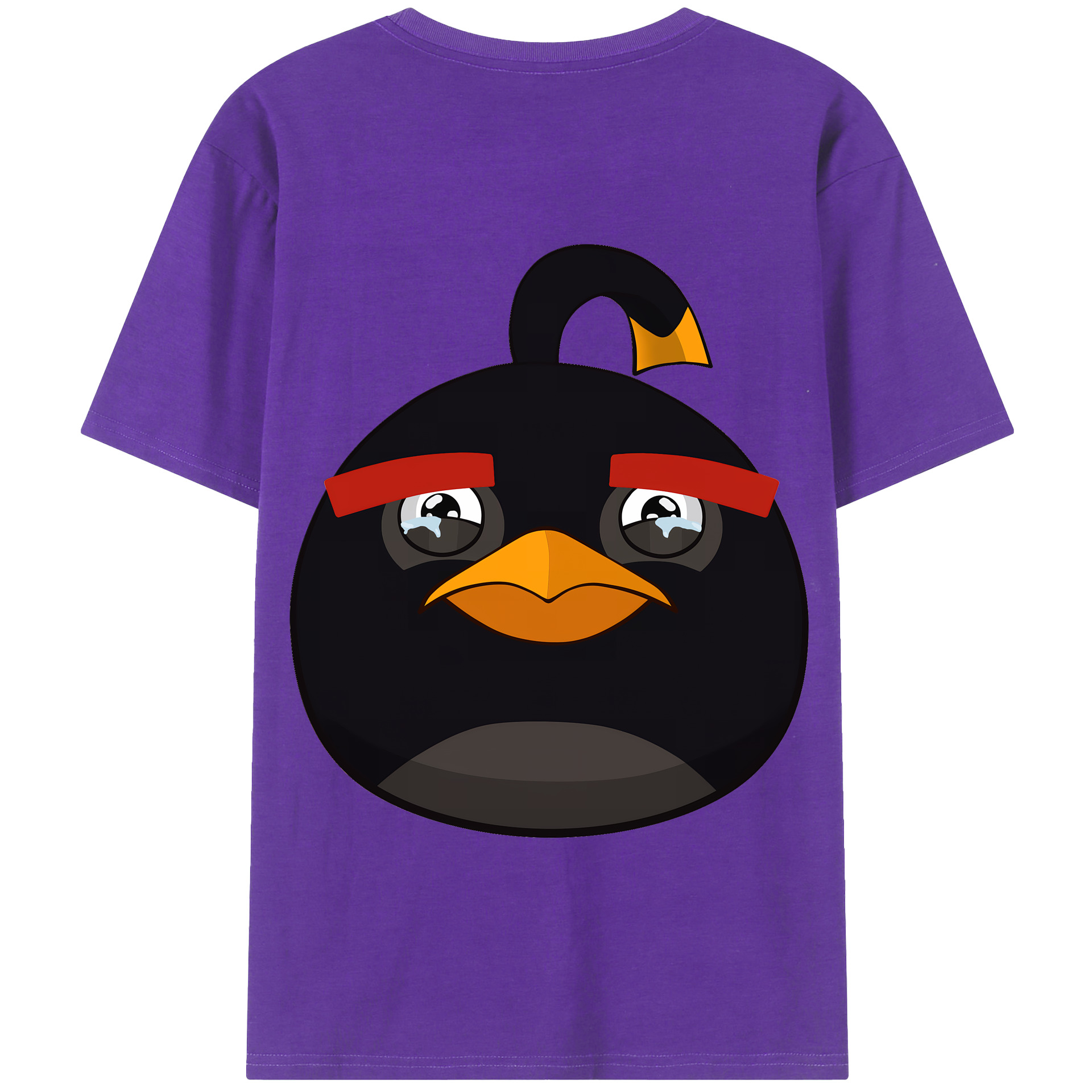 （画像用） Angry Birds アングリーバード 綿100％半袖Tシャツ（背面プリント）