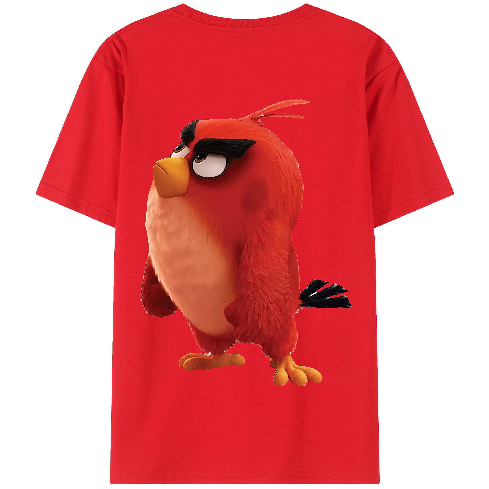 （画像用） Angry Birds アングリーバード 綿100％半袖Tシャツ（背面プリント）