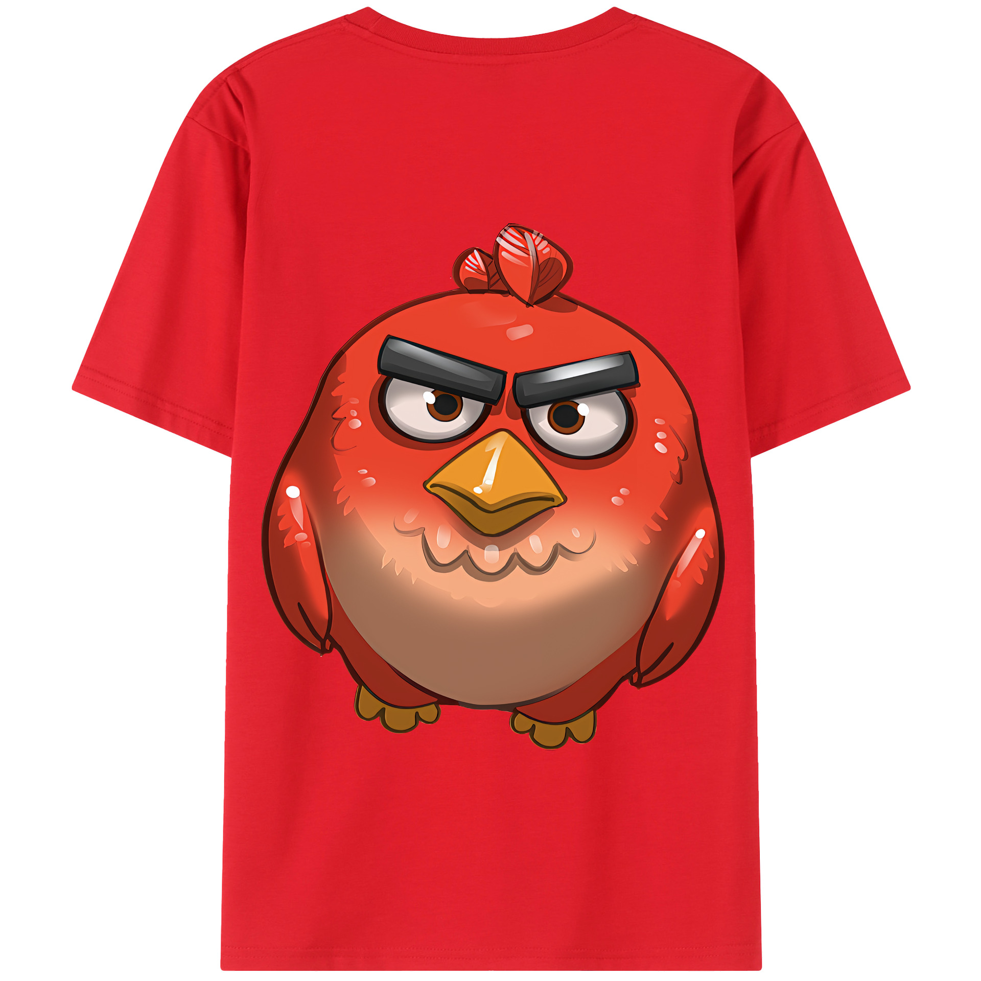 （画像用） Angry Birds アングリーバード 綿100％半袖Tシャツ（背面プリント）